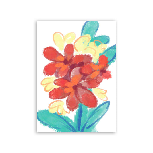 Nacnic Lámina de Arte de Dahlia en Flores Surtidas