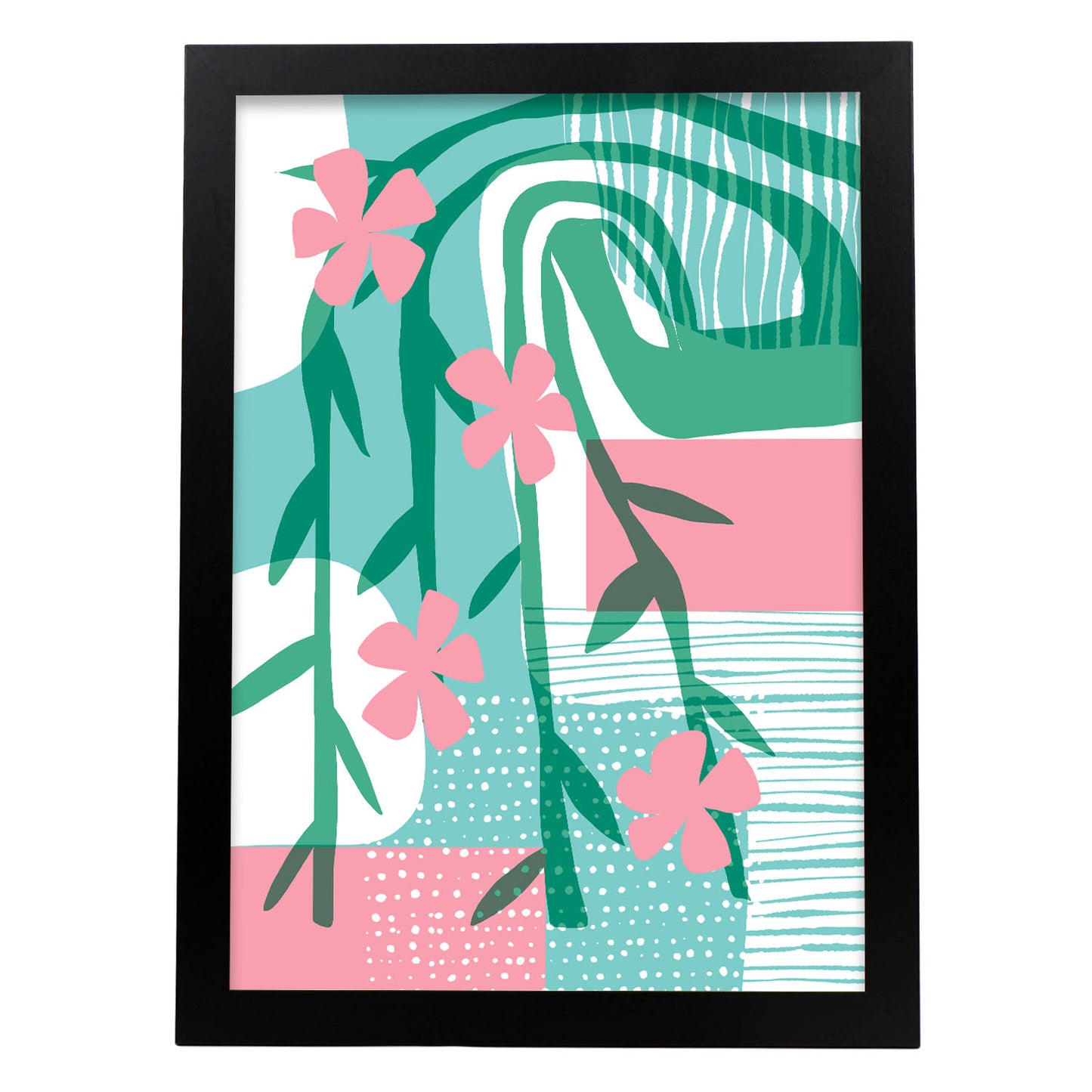 Lámina Nacnic Diseño de Arte Ornamental con Flores Surtidas