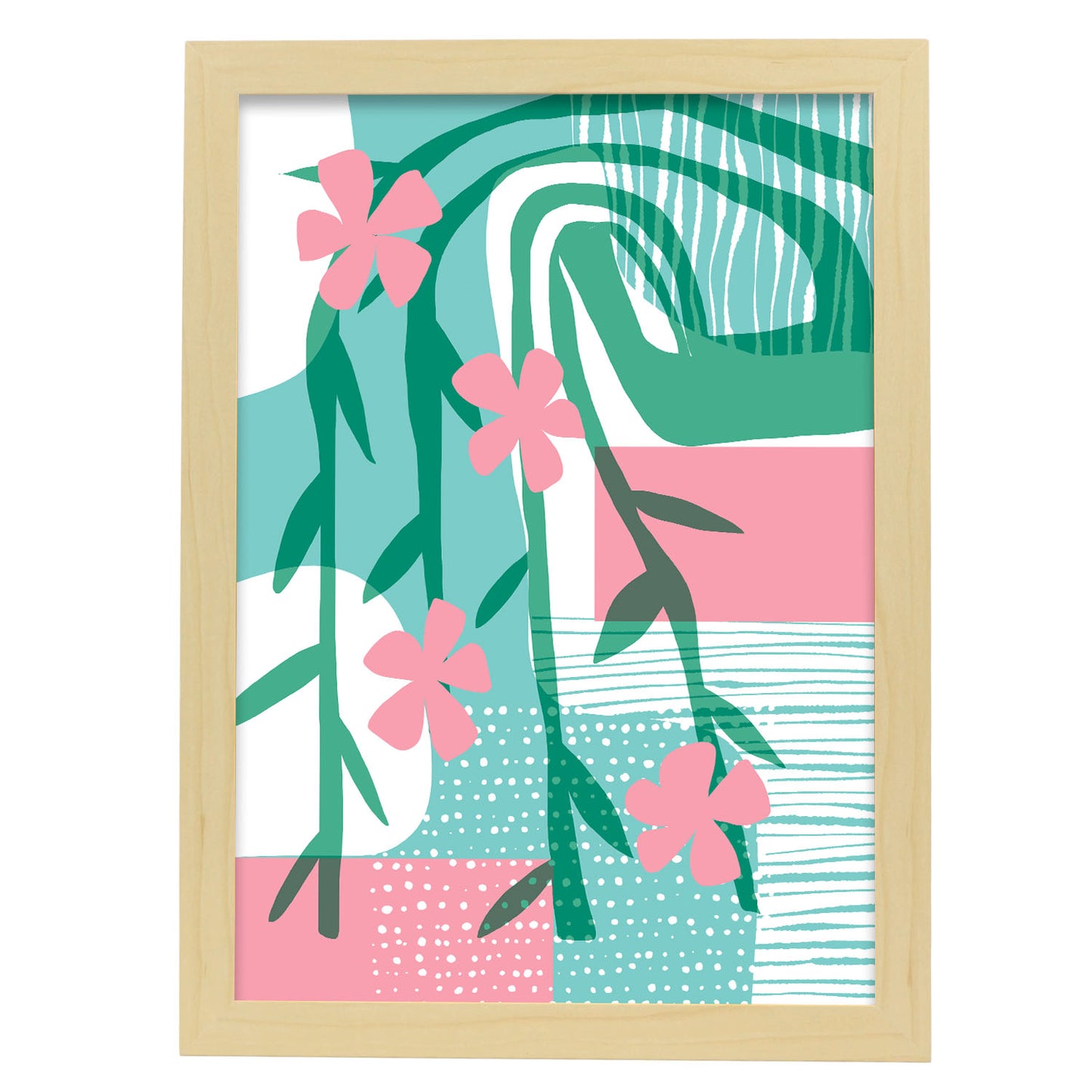Lámina Nacnic Diseño de Arte Ornamental con Flores Surtidas
