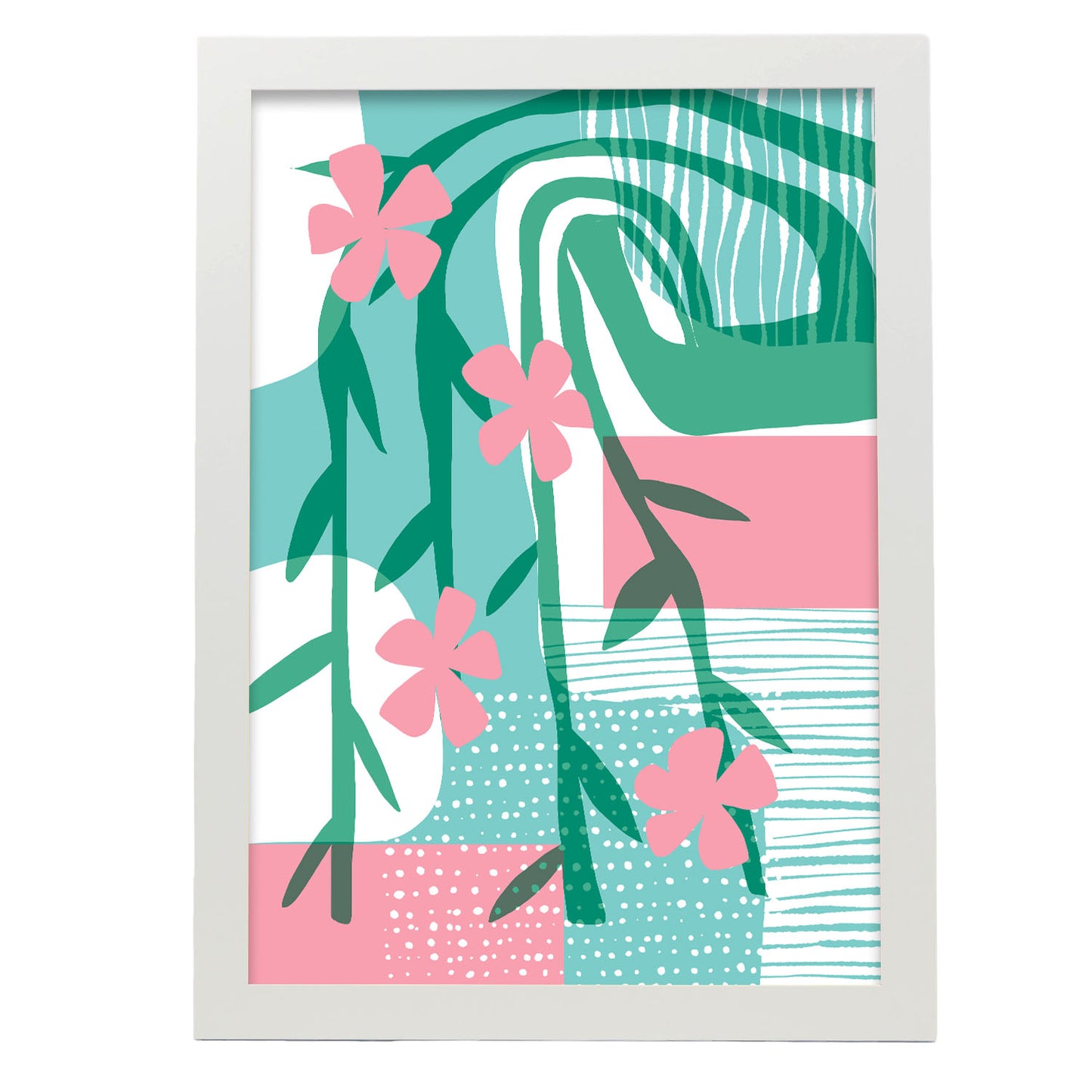 Lámina Nacnic Diseño de Arte Ornamental con Flores Surtidas
