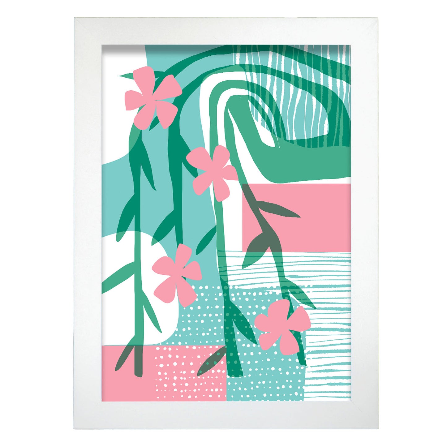 Lámina Nacnic Diseño de Arte Ornamental con Flores Surtidas