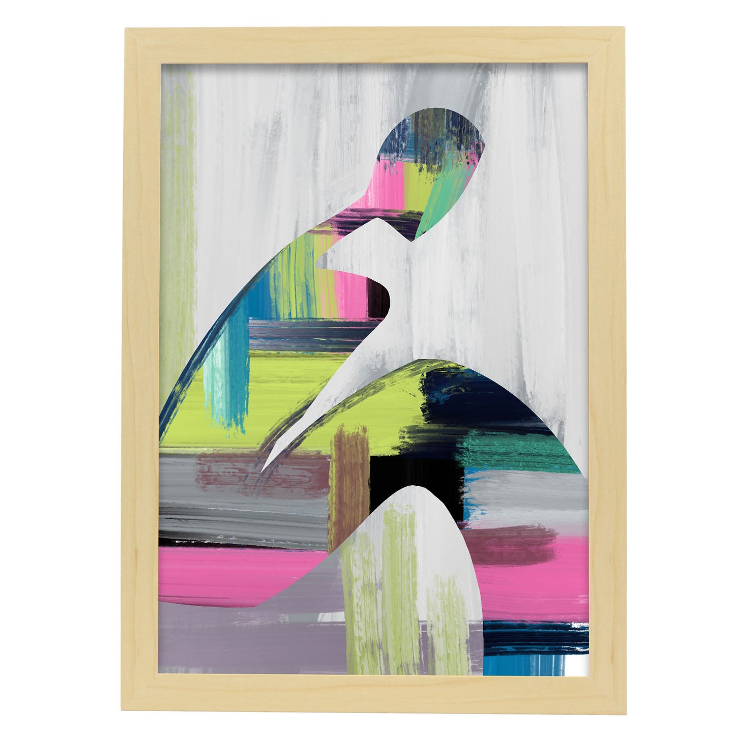 Lámina de Diseño Fino Humano en Abstracto Nacnic