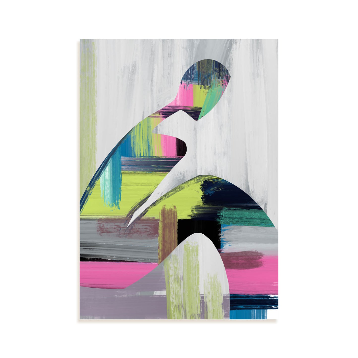 Lámina de Diseño Fino Humano en Abstracto Nacnic