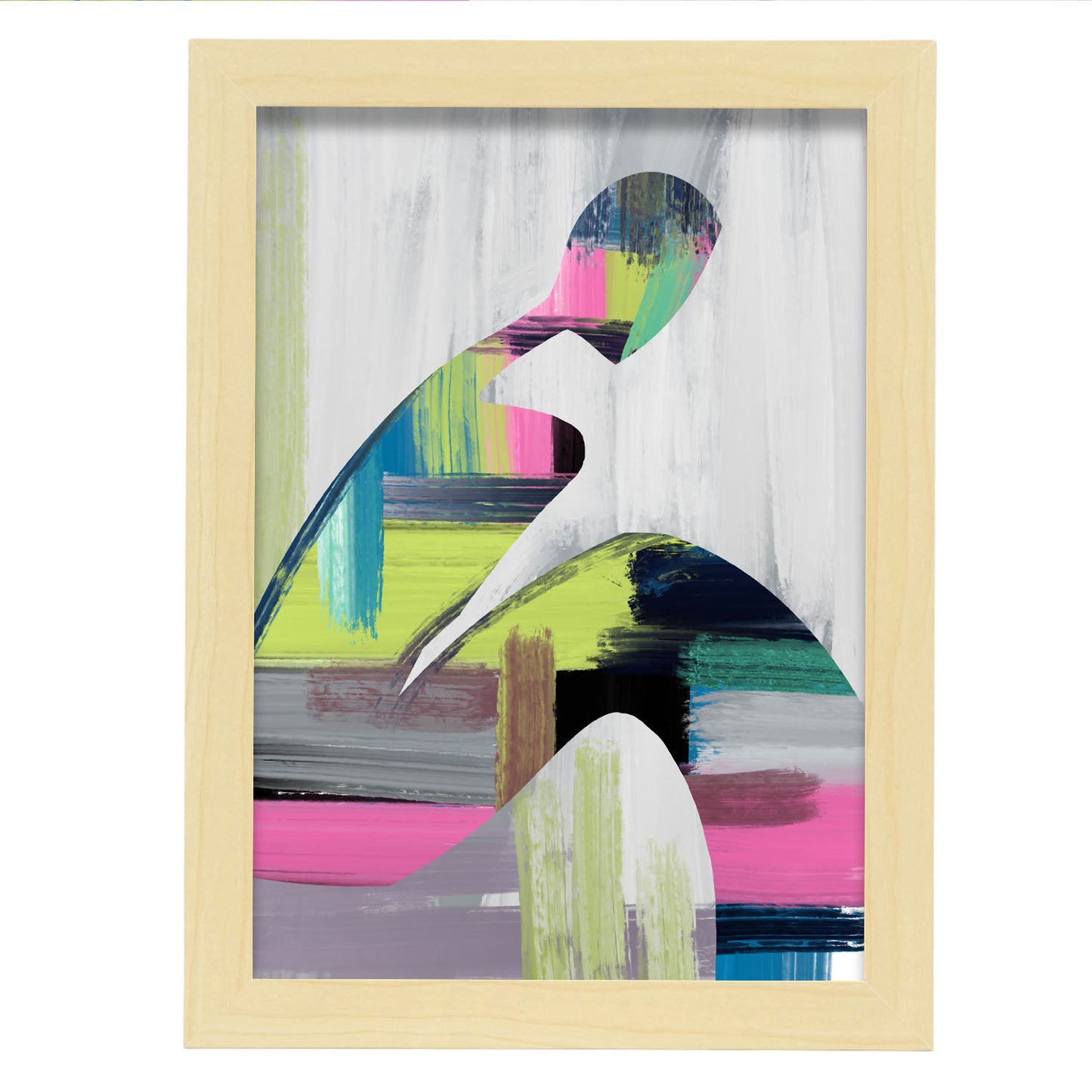 Lámina de Diseño Fino Humano en Abstracto Nacnic