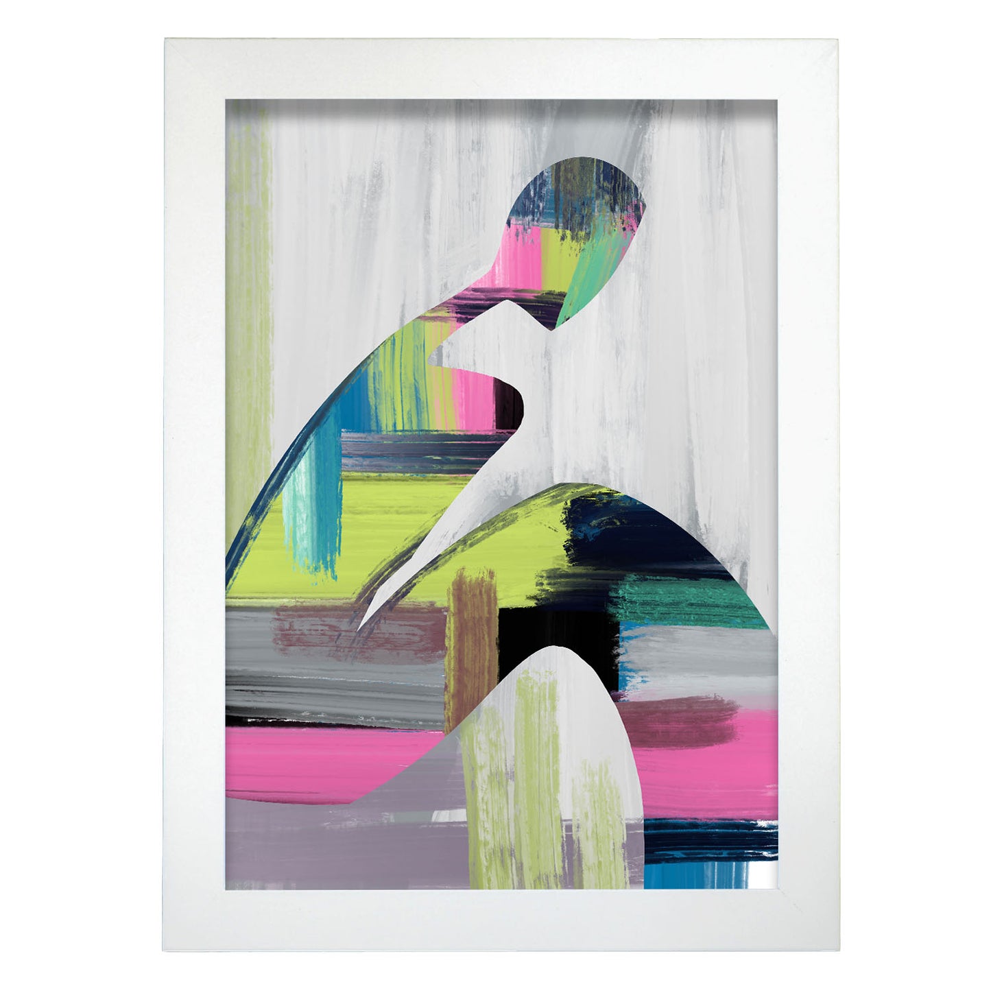 Lámina de Diseño Fino Humano en Abstracto Nacnic