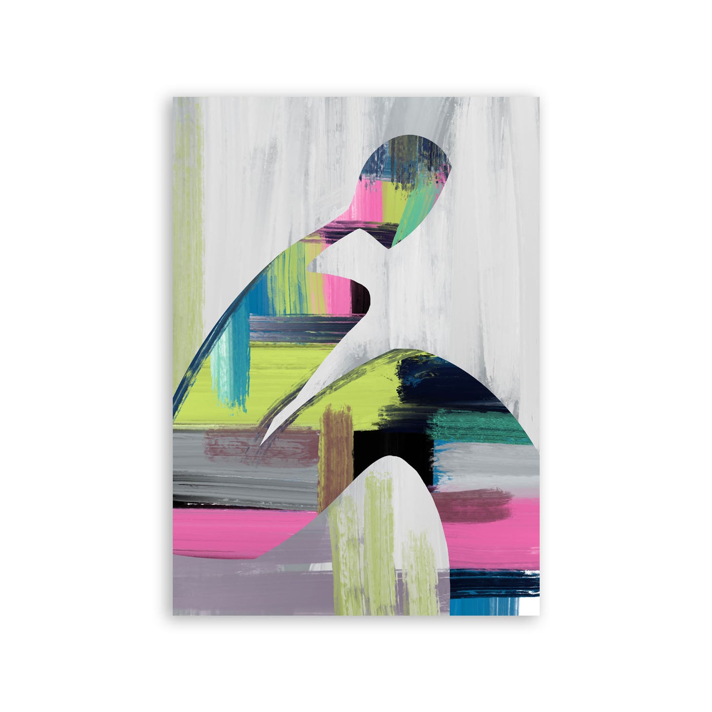 Lámina de Diseño Fino Humano en Abstracto Nacnic