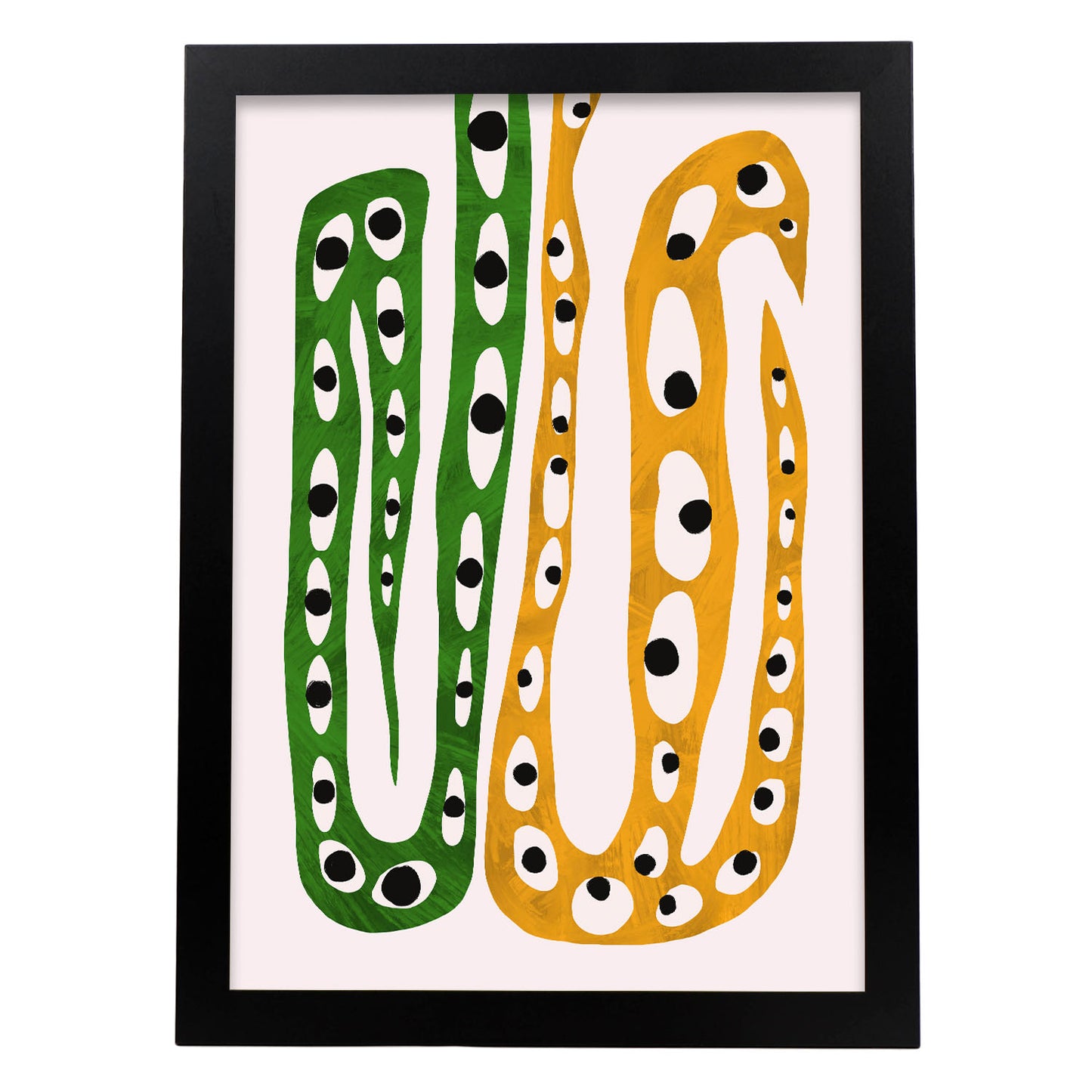 Lamina Nacnic Diseño de Serpiente de Busto en Abstracto
