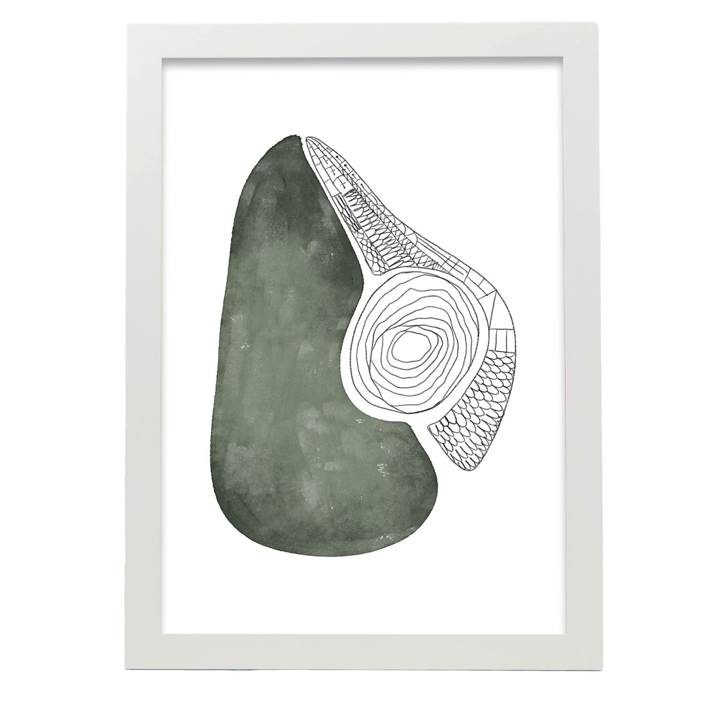 Lamina Nacnic de Aguacate con Flores Surtidas
