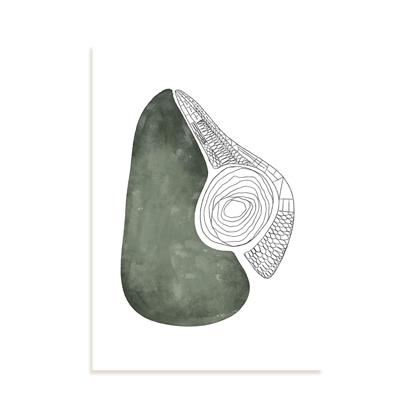 Lamina Nacnic de Aguacate con Flores Surtidas