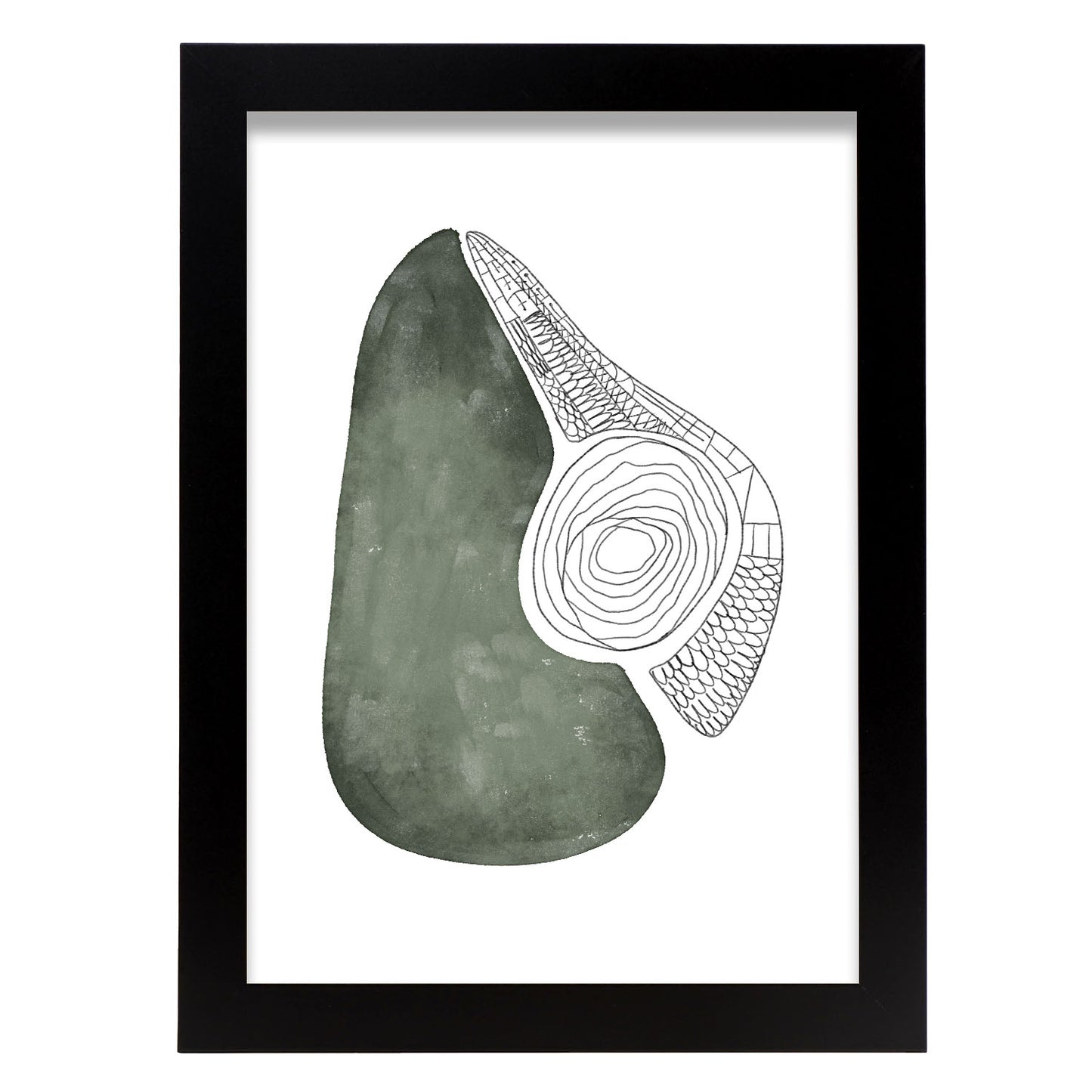 Lamina Nacnic de Aguacate con Flores Surtidas