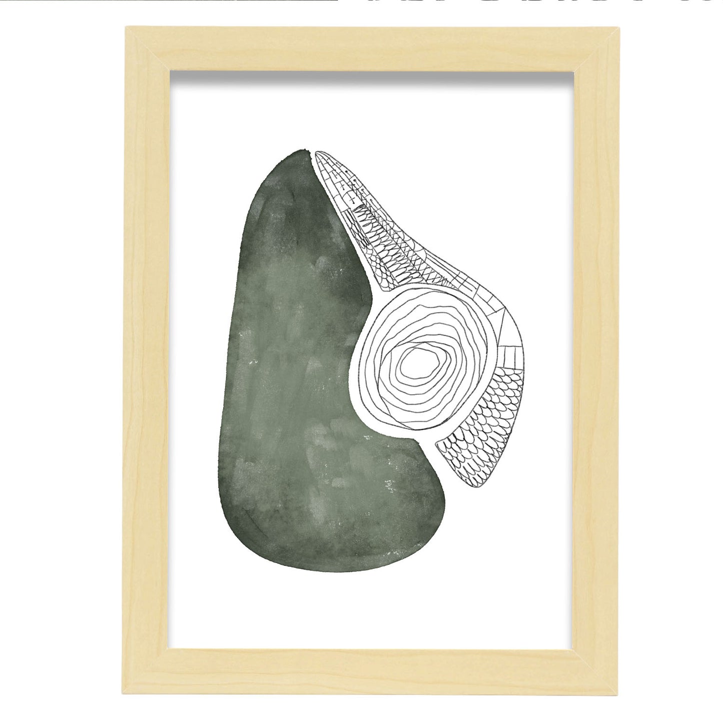 Lamina Nacnic de Aguacate con Flores Surtidas