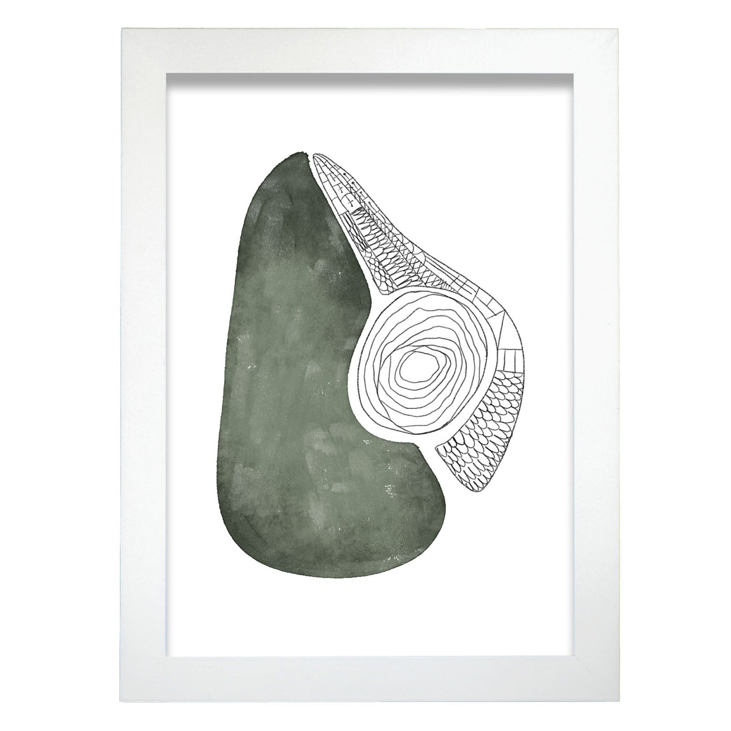 Lamina Nacnic de Aguacate con Flores Surtidas