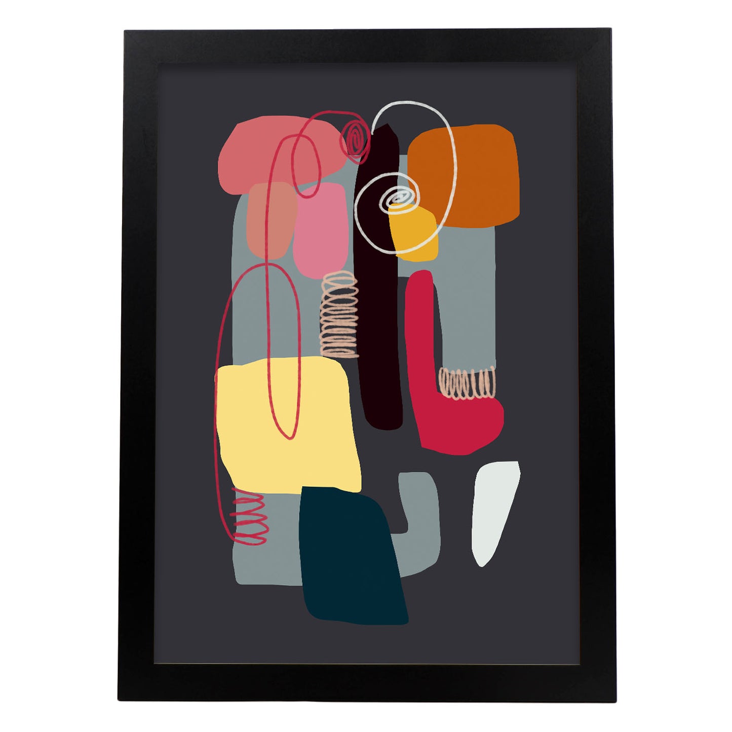Lamina Abstracta de Diseño de Color Whack Nacnic
