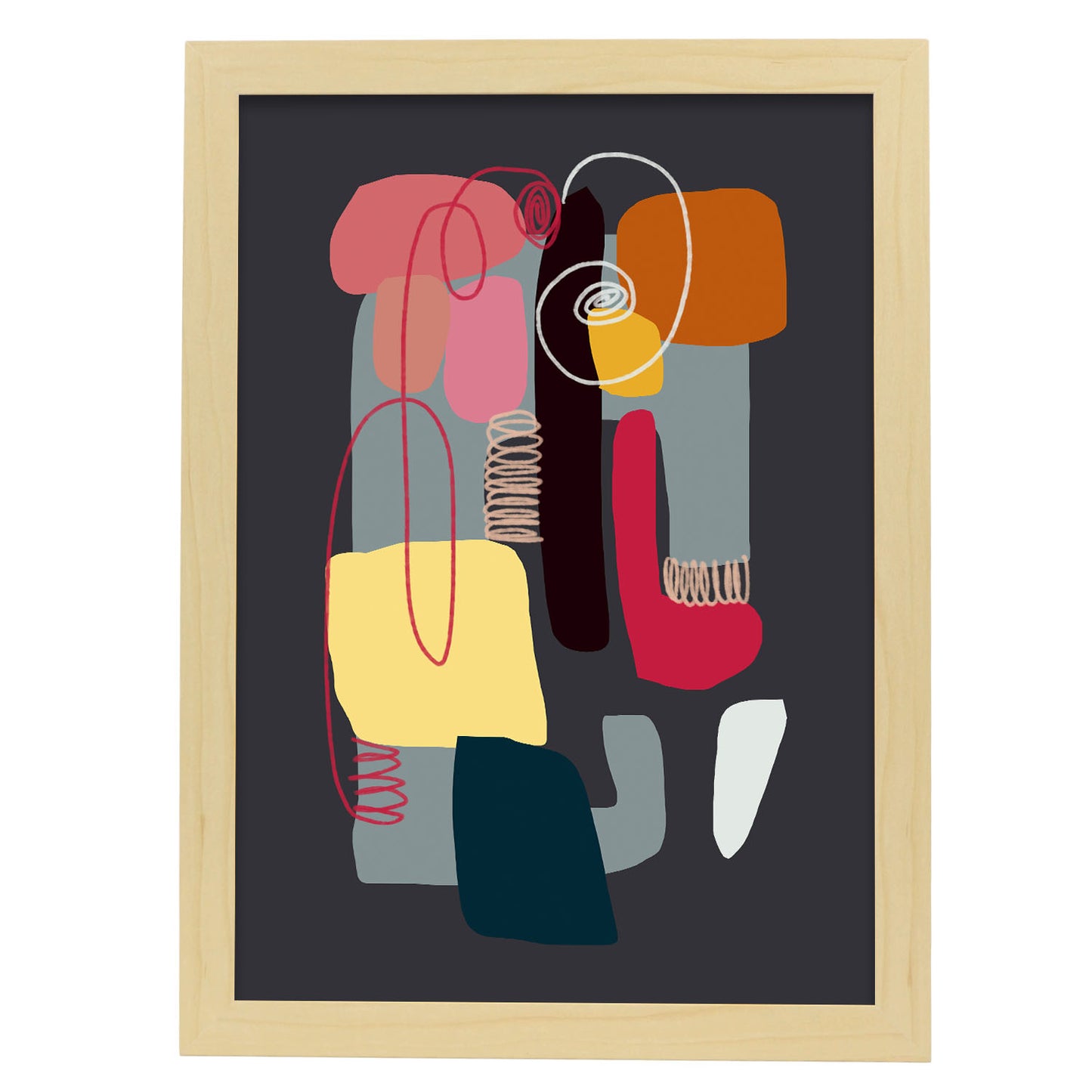 Lamina Abstracta de Diseño de Color Whack Nacnic