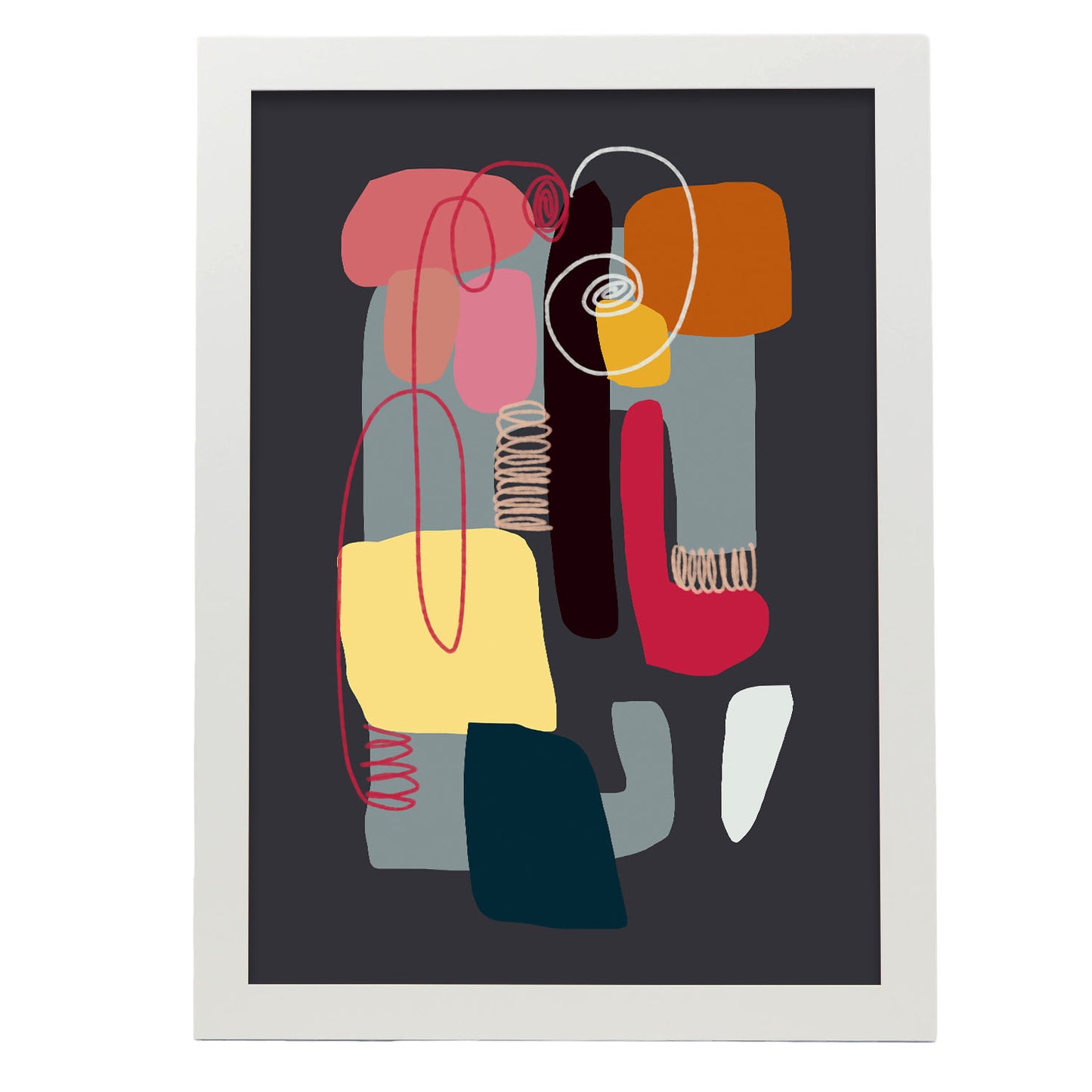 Lamina Abstracta de Diseño de Color Whack Nacnic