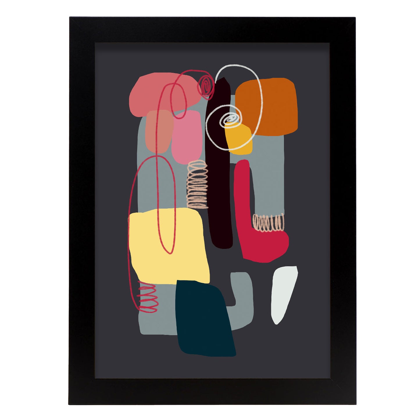 Lamina Abstracta de Diseño de Color Whack Nacnic