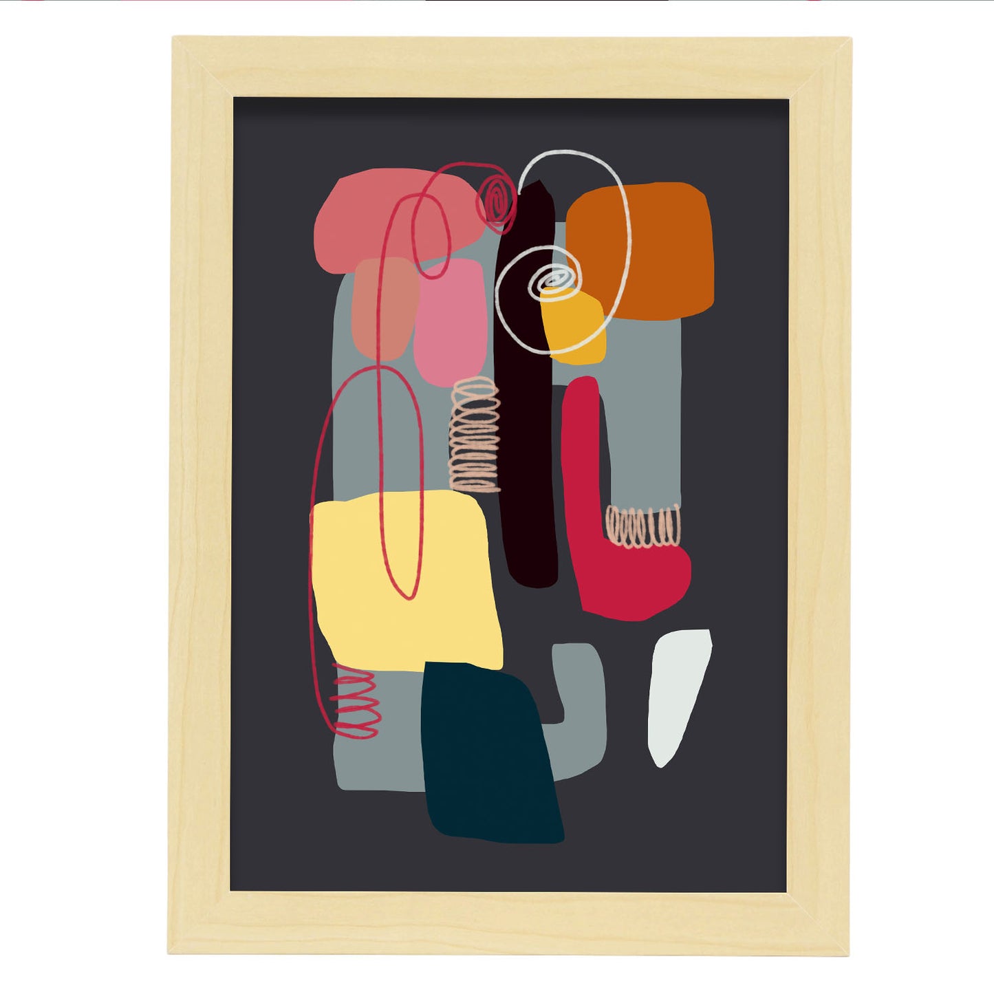 Lamina Abstracta de Diseño de Color Whack Nacnic