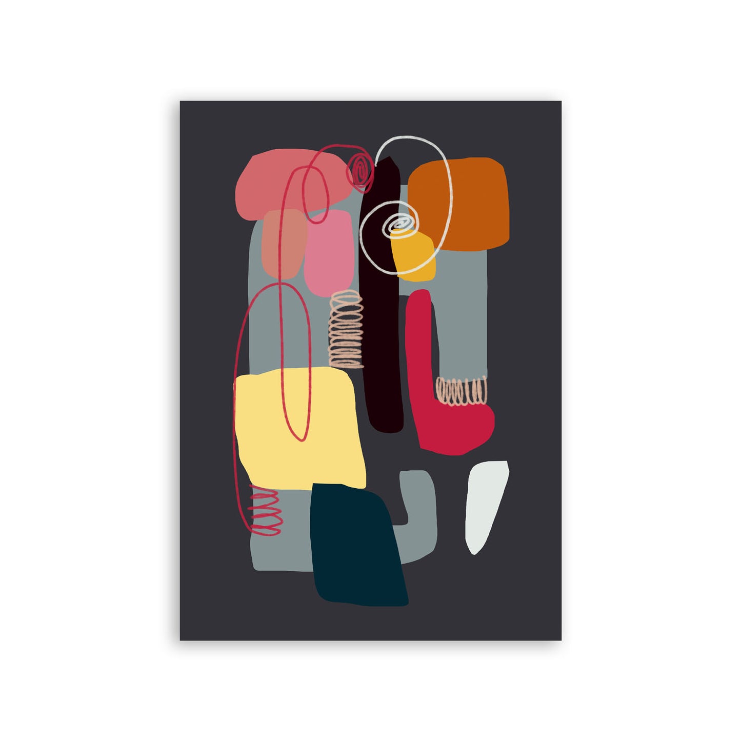 Lamina Abstracta de Diseño de Color Whack Nacnic