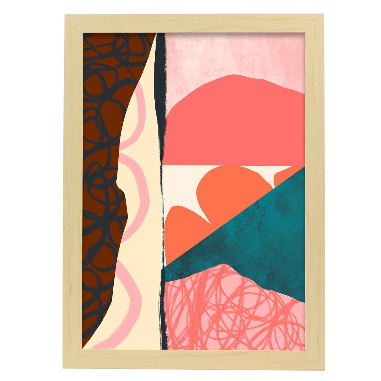 Nacnic Lámina Abstracta de Combinación de Colores