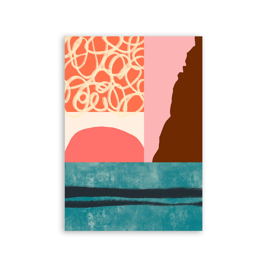 Nacnic Lámina de Gancho en Colores Combinados Abstractos