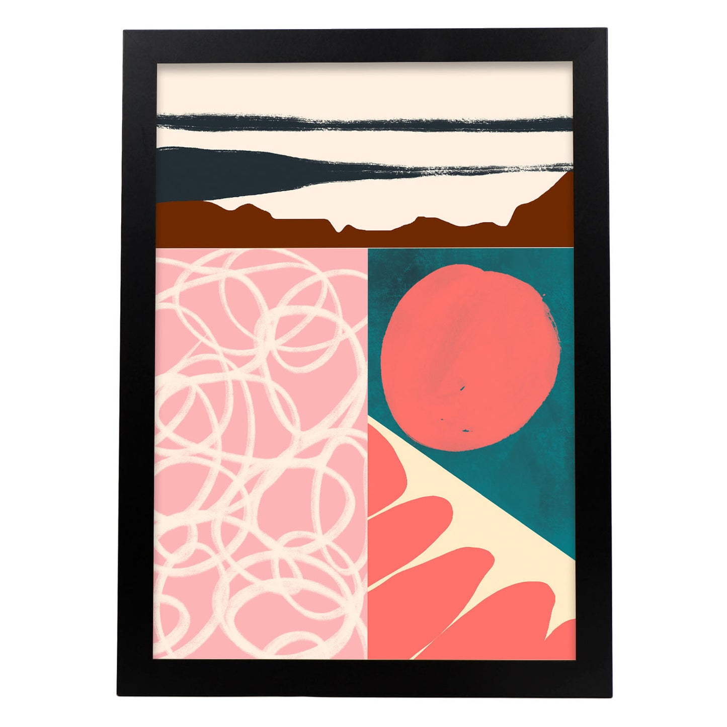 Nacnic Lámina Abstracta Combinación de Colores Scads