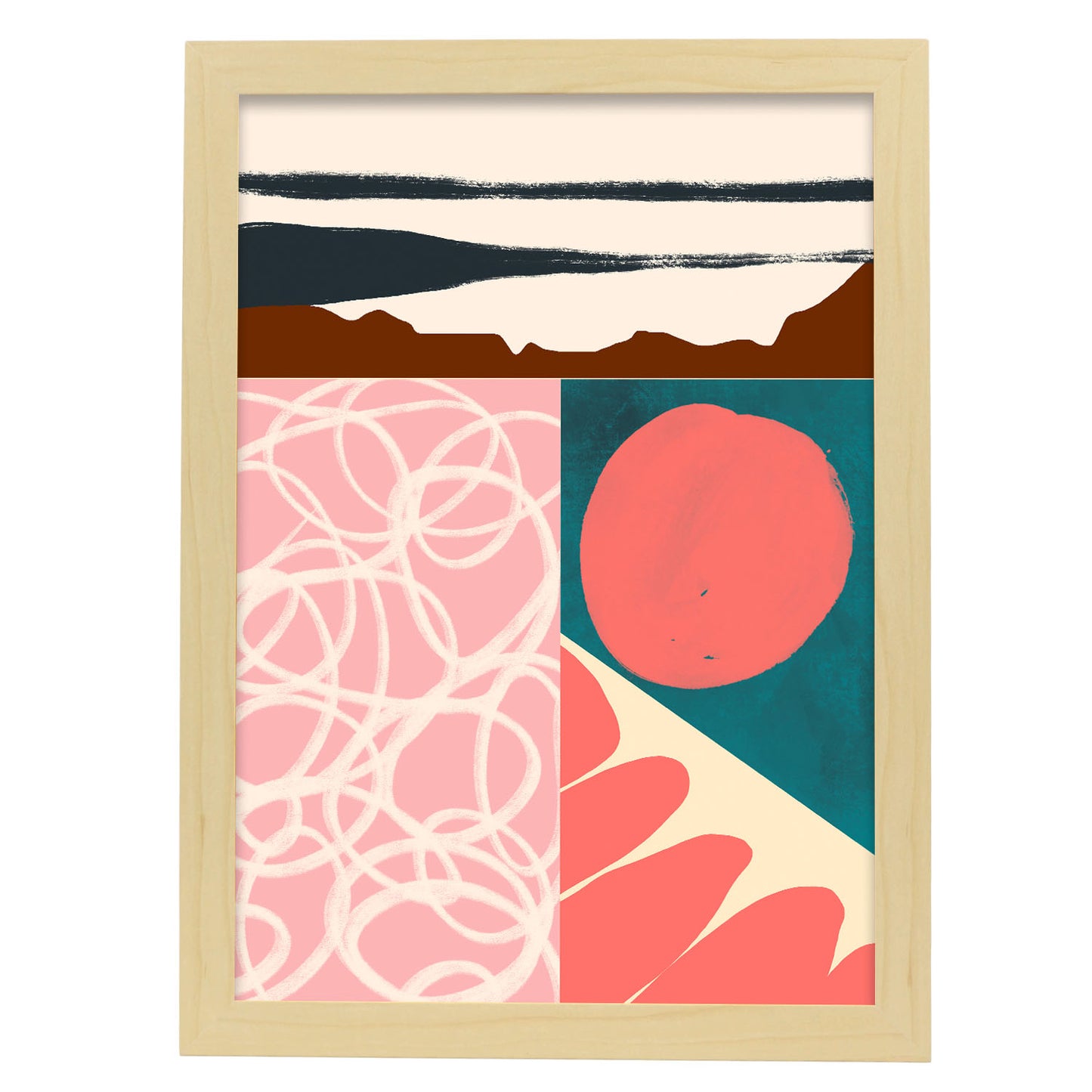 Nacnic Lámina Abstracta Combinación de Colores Scads