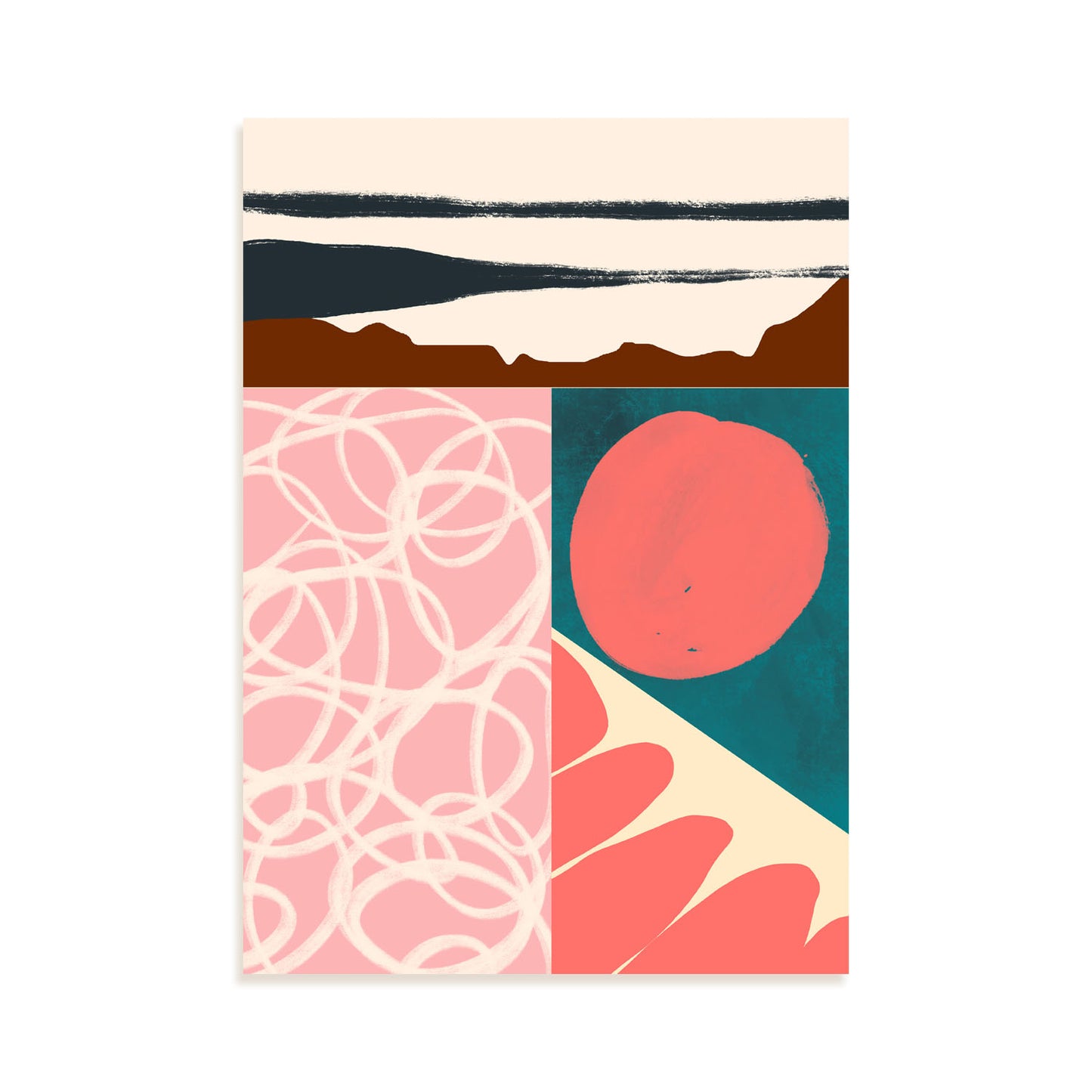 Nacnic Lámina Abstracta Combinación de Colores Scads