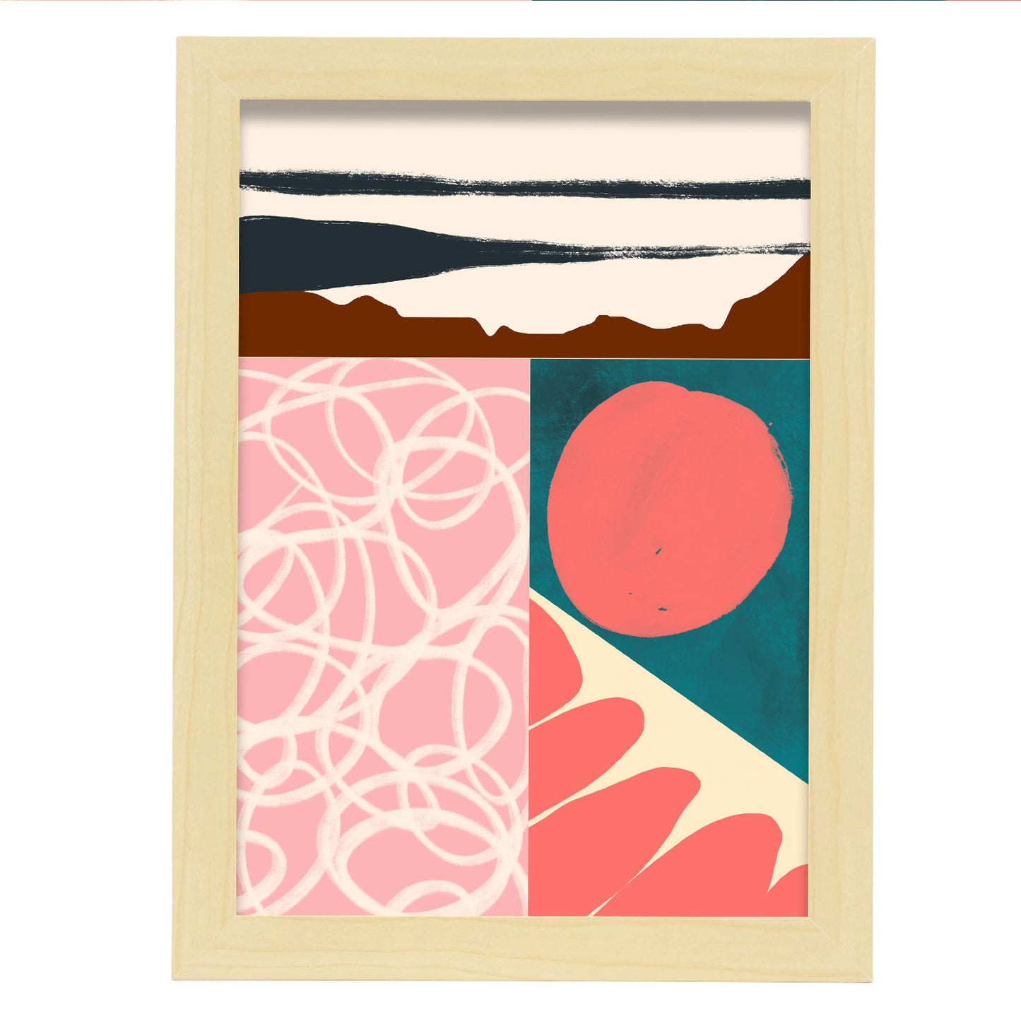 Nacnic Lámina Abstracta Combinación de Colores Scads