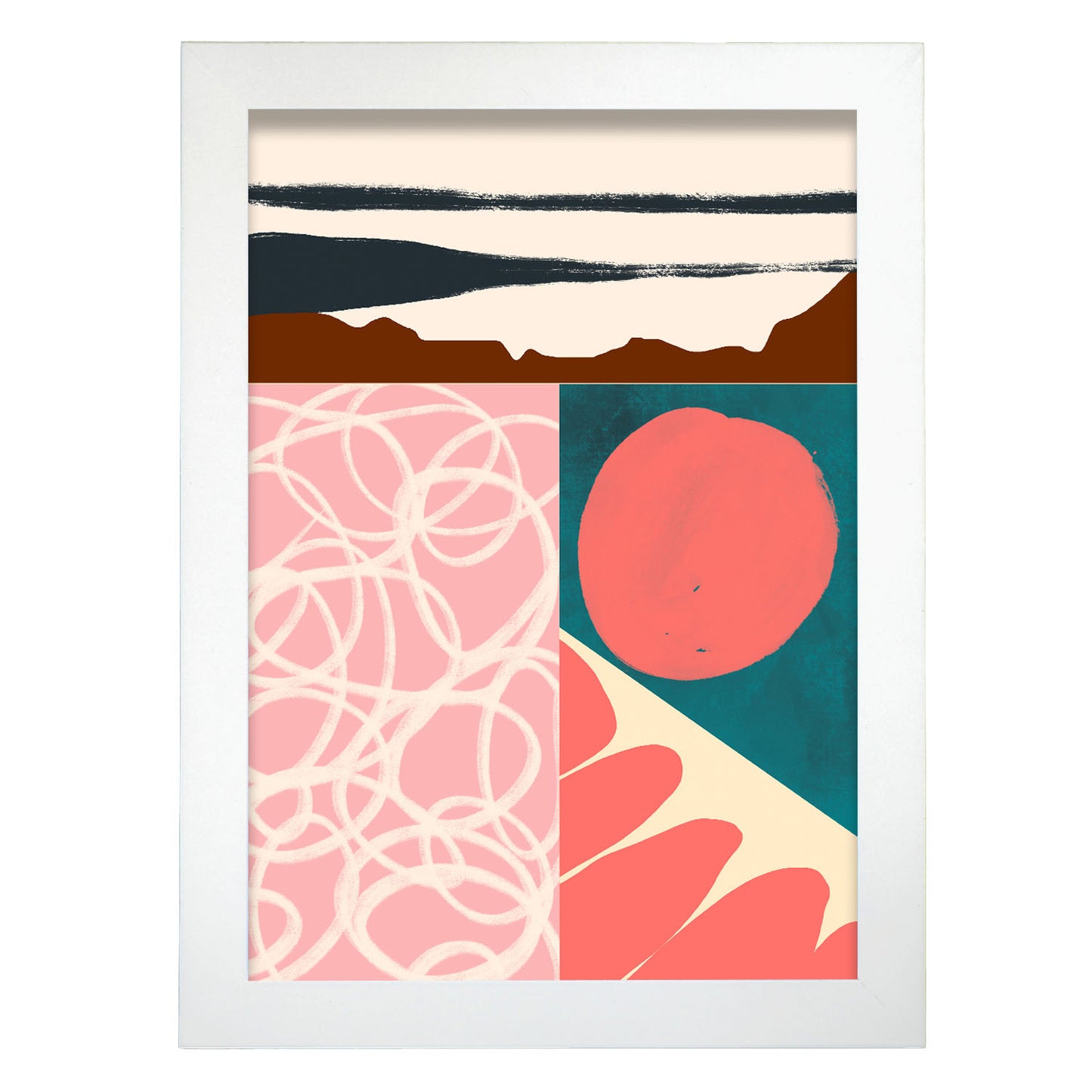 Nacnic Lámina Abstracta Combinación de Colores Scads