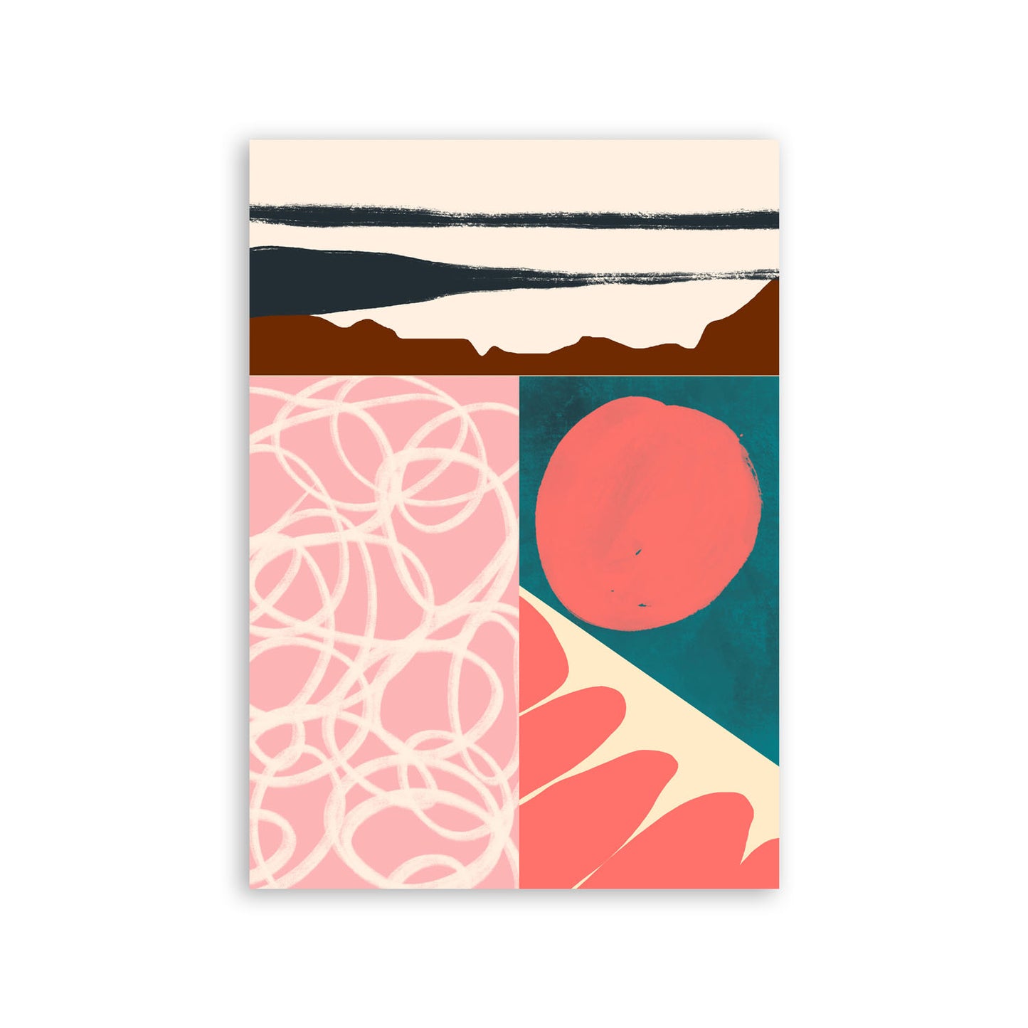 Nacnic Lámina Abstracta Combinación de Colores Scads