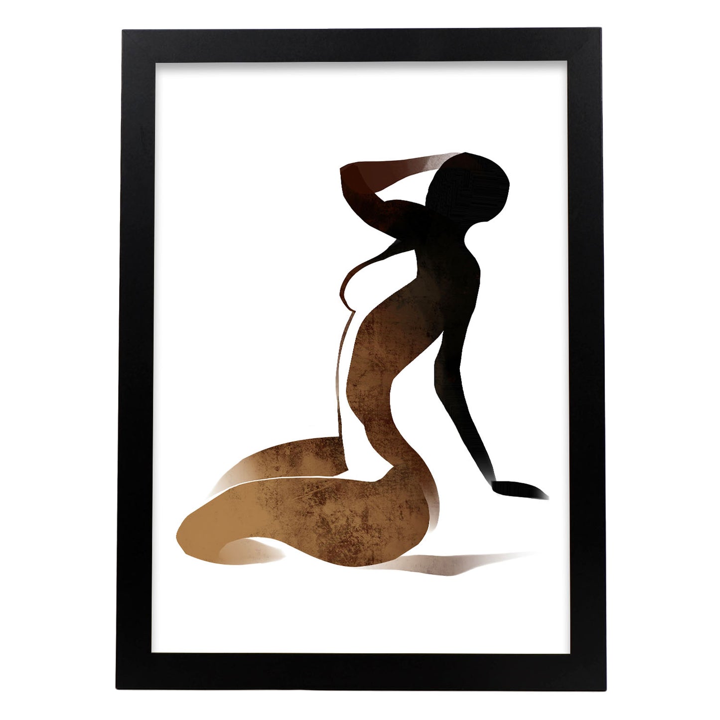 Lamina Nacnic de Pose de Yoga para Mujer en Sala de Estar o Dormitorio