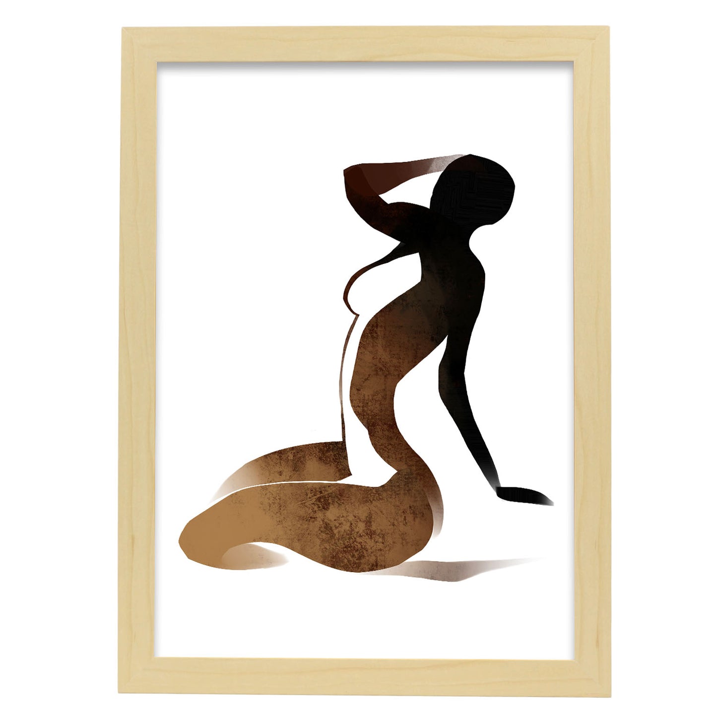 Lamina Nacnic de Pose de Yoga para Mujer en Sala de Estar o Dormitorio