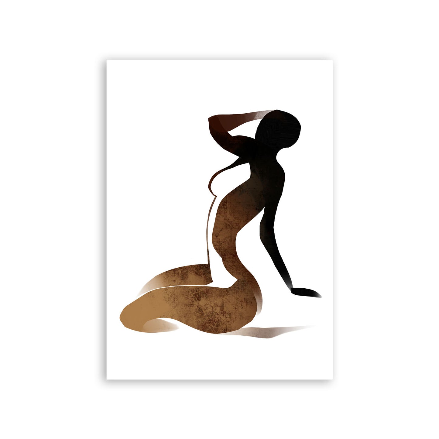 Lamina Nacnic de Pose de Yoga para Mujer en Sala de Estar o Dormitorio