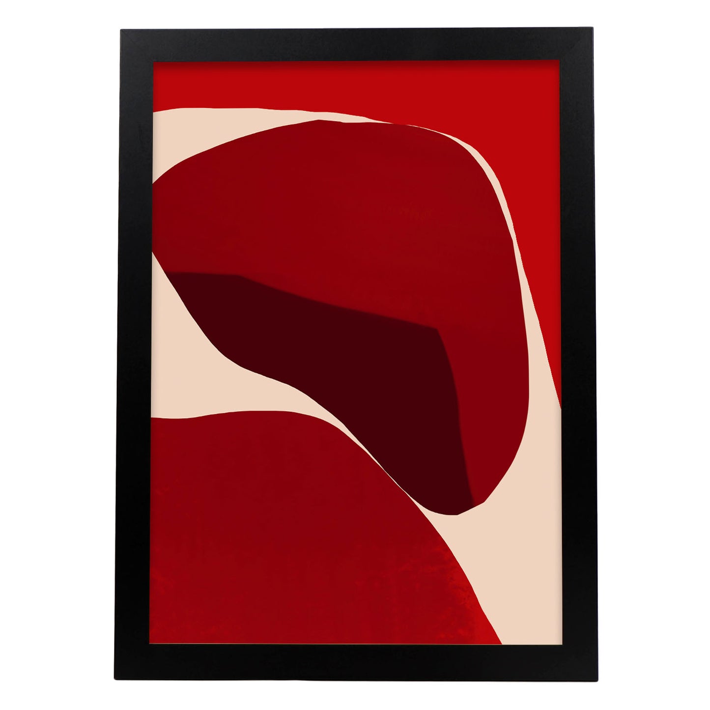 Lámina Abstracta de Piedras Rojas Robustas Nacnic