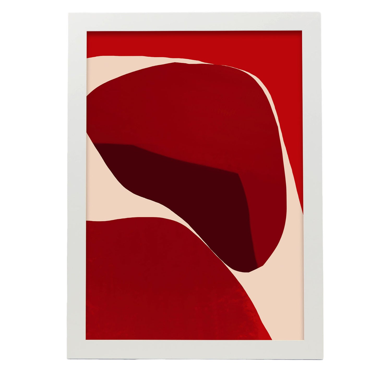 Lámina Abstracta de Piedras Rojas Robustas Nacnic
