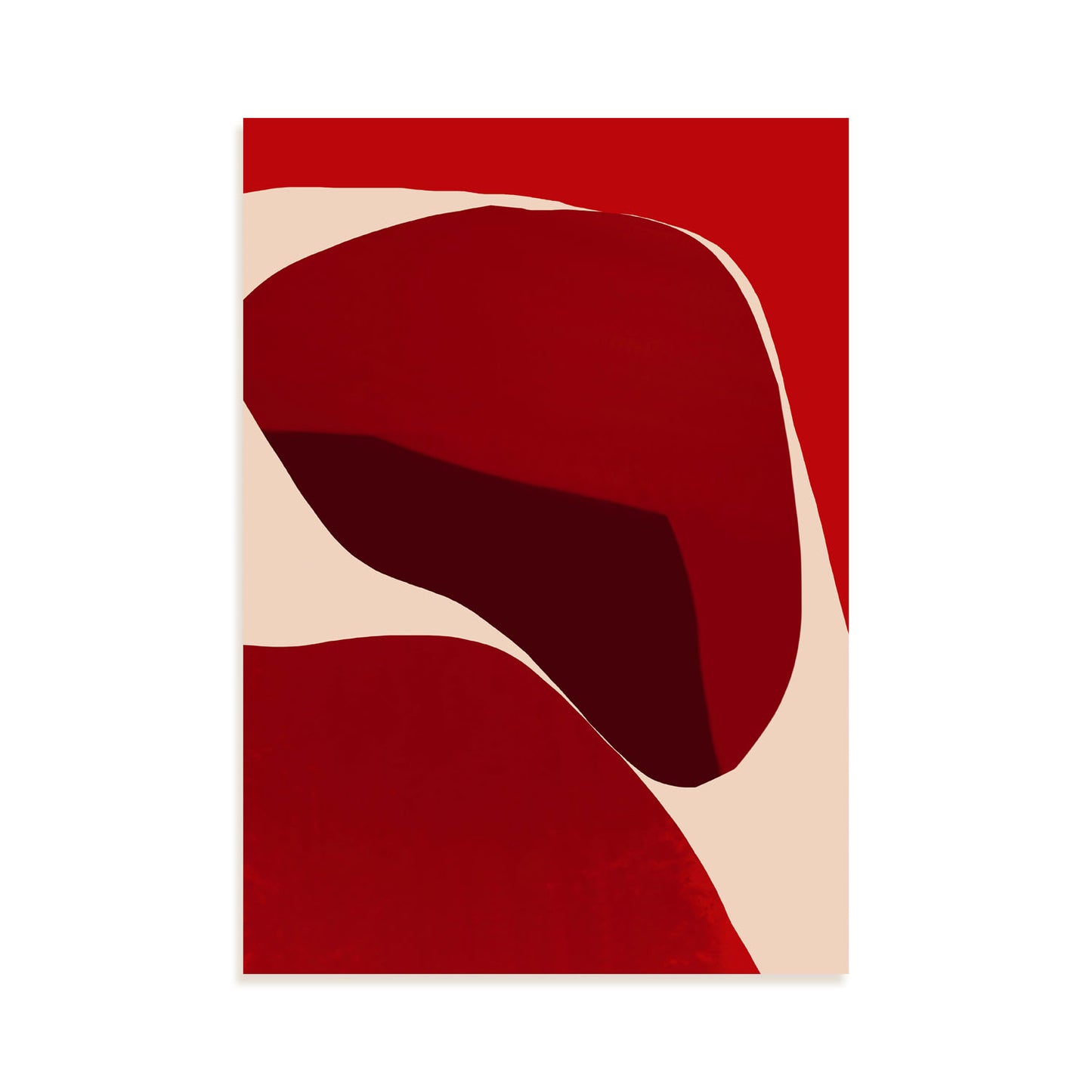Lámina Abstracta de Piedras Rojas Robustas Nacnic