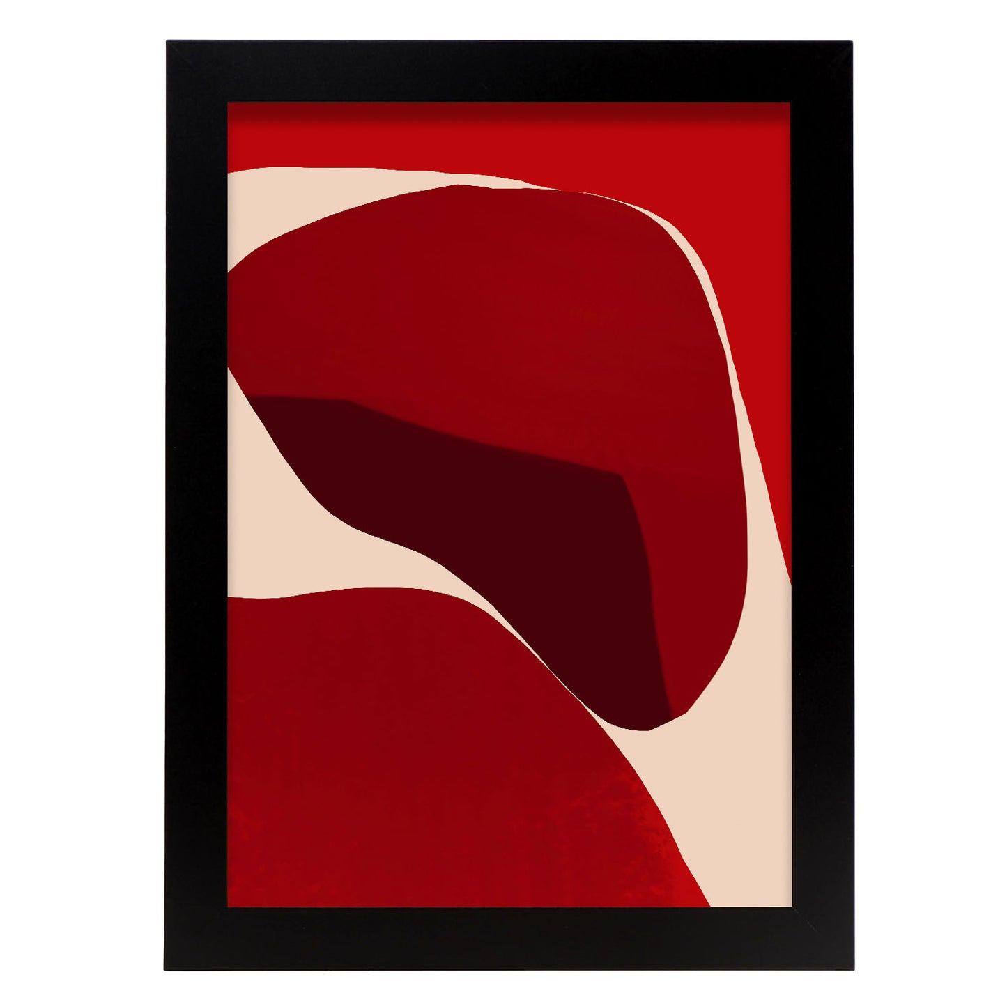 Lámina Abstracta de Piedras Rojas Robustas Nacnic