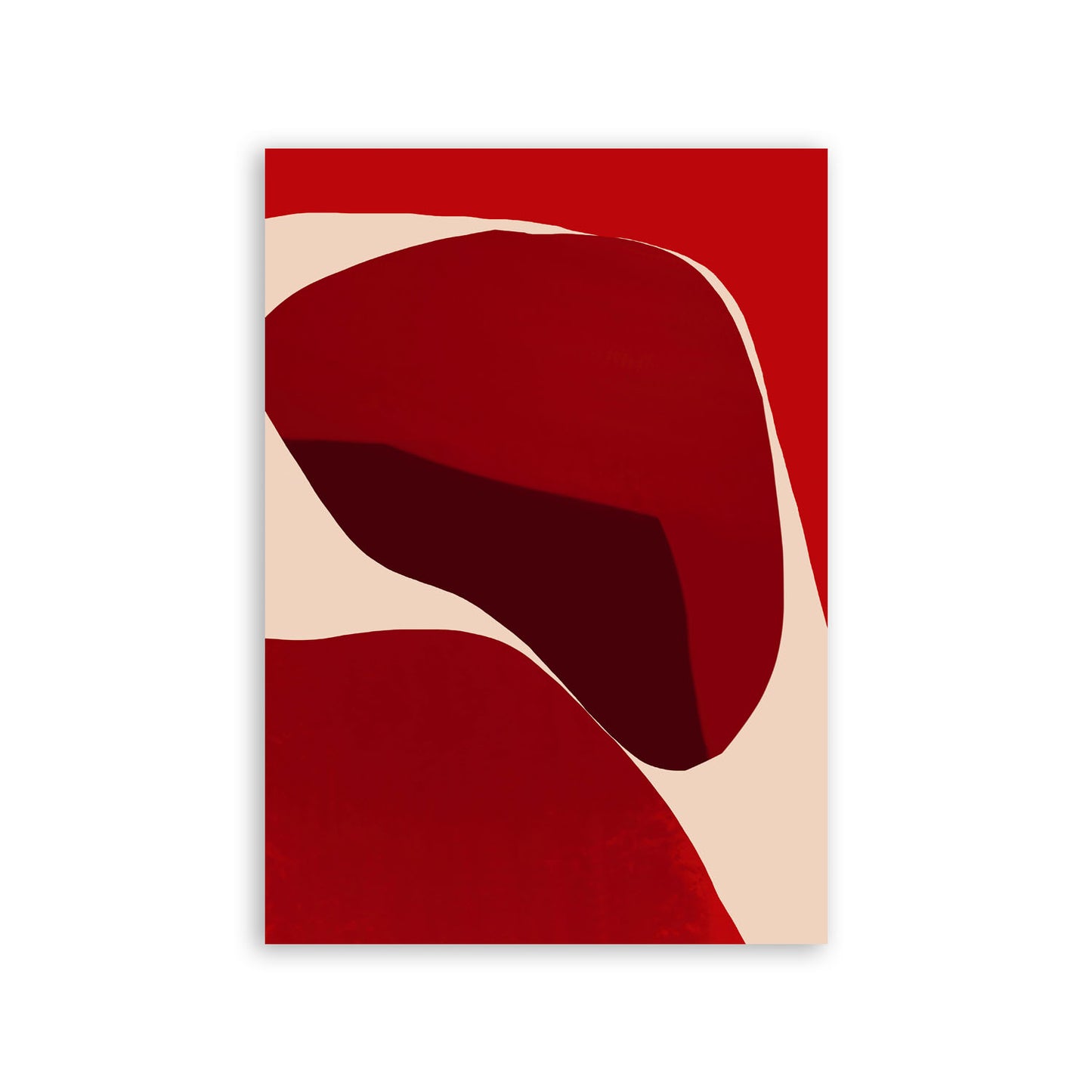 Lámina Abstracta de Piedras Rojas Robustas Nacnic