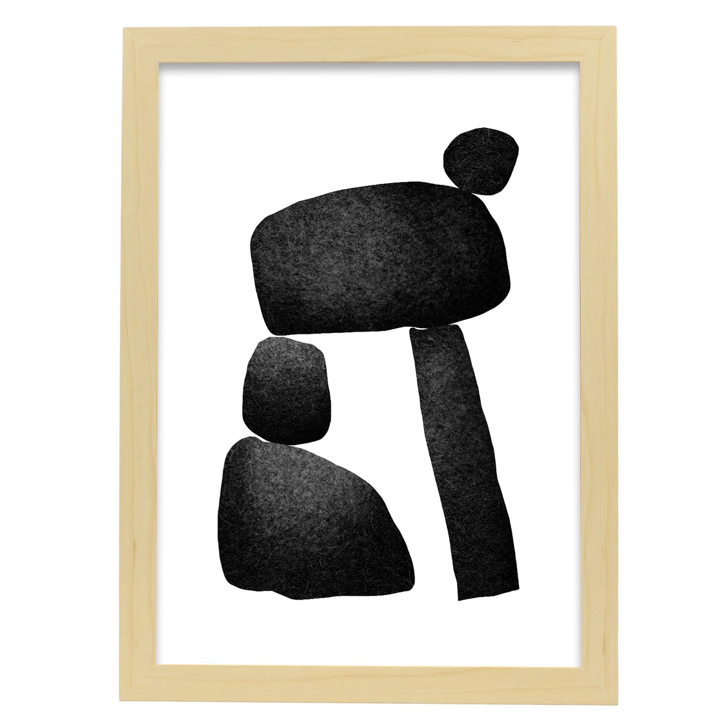 Nacnic Lámina Abstracta de Pila de Piedra