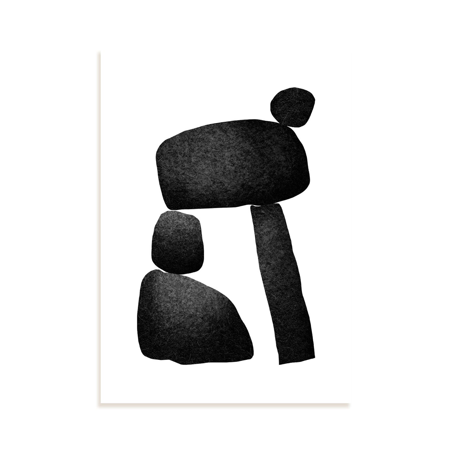 Nacnic Lámina Abstracta de Pila de Piedra