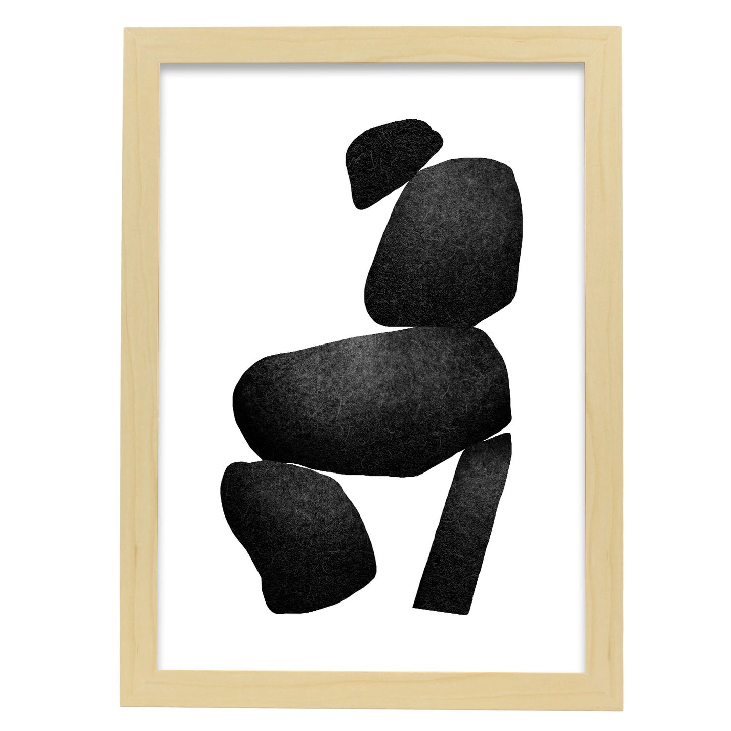 Lámina Nacnic Abstracto Surtido Piedras Sobrias en Capas