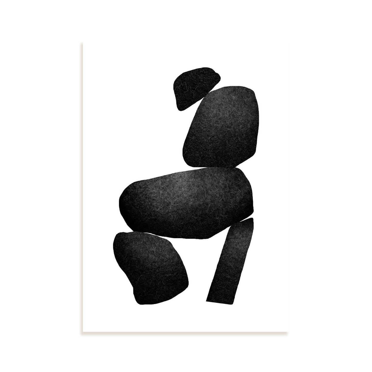 Lámina Nacnic Abstracto Surtido Piedras Sobrias en Capas