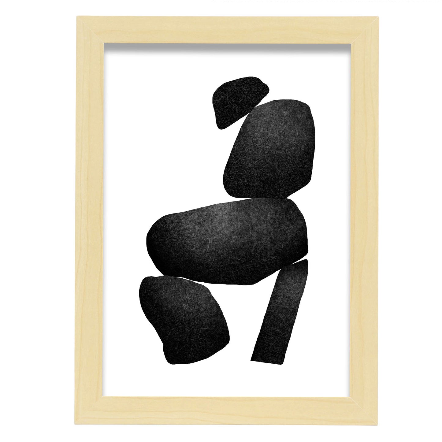 Lámina Nacnic Abstracto Surtido Piedras Sobrias en Capas