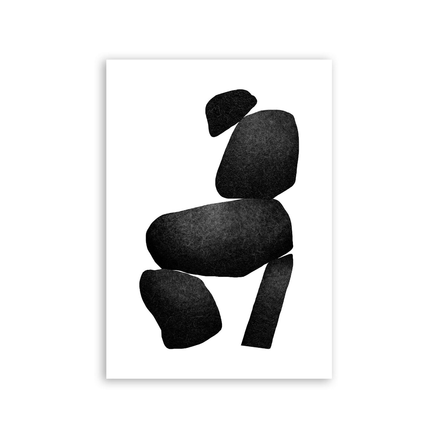 Lámina Nacnic Abstracto Surtido Piedras Sobrias en Capas