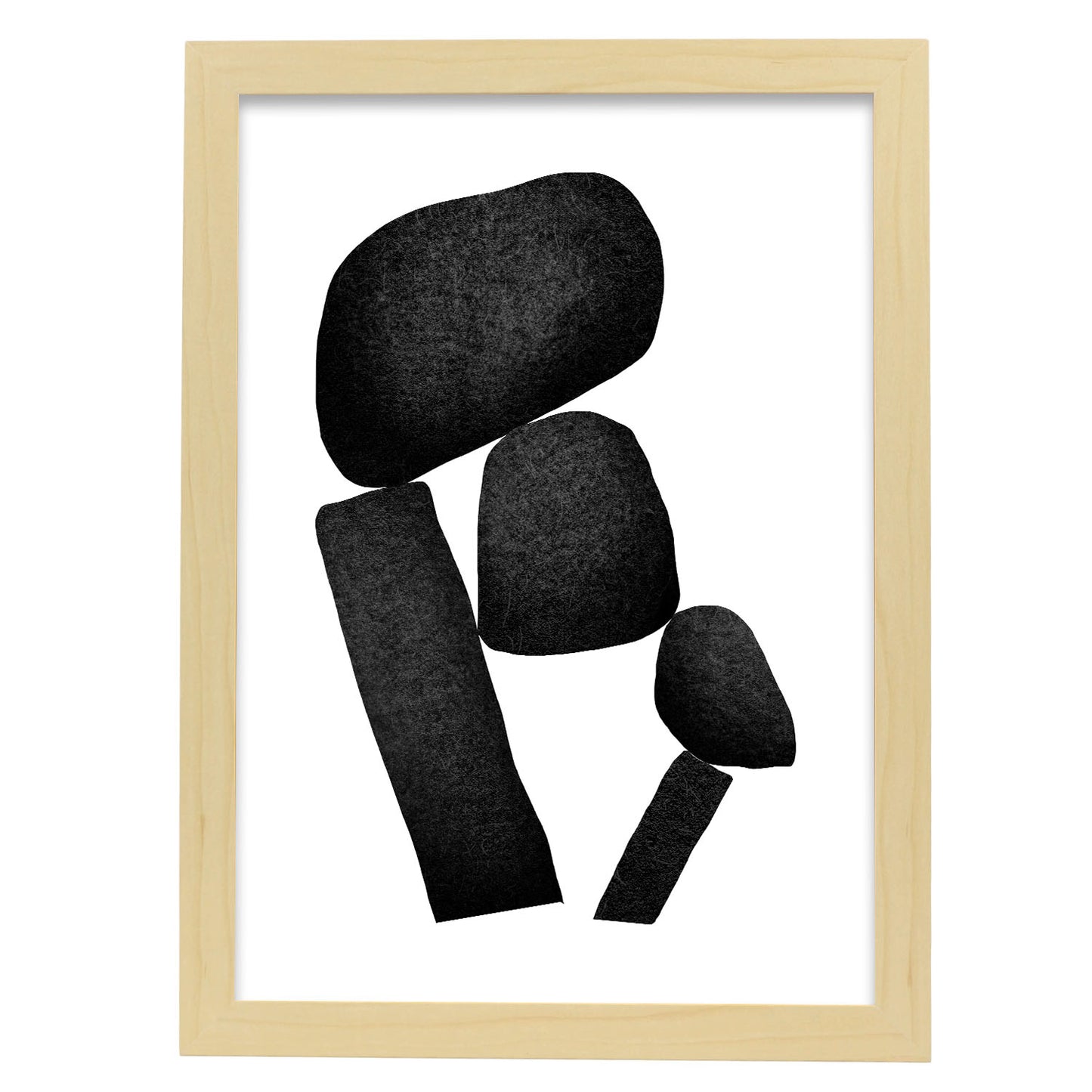 Lámina Nacnic Abstracto Piedras en Capas Constantes para Hogar