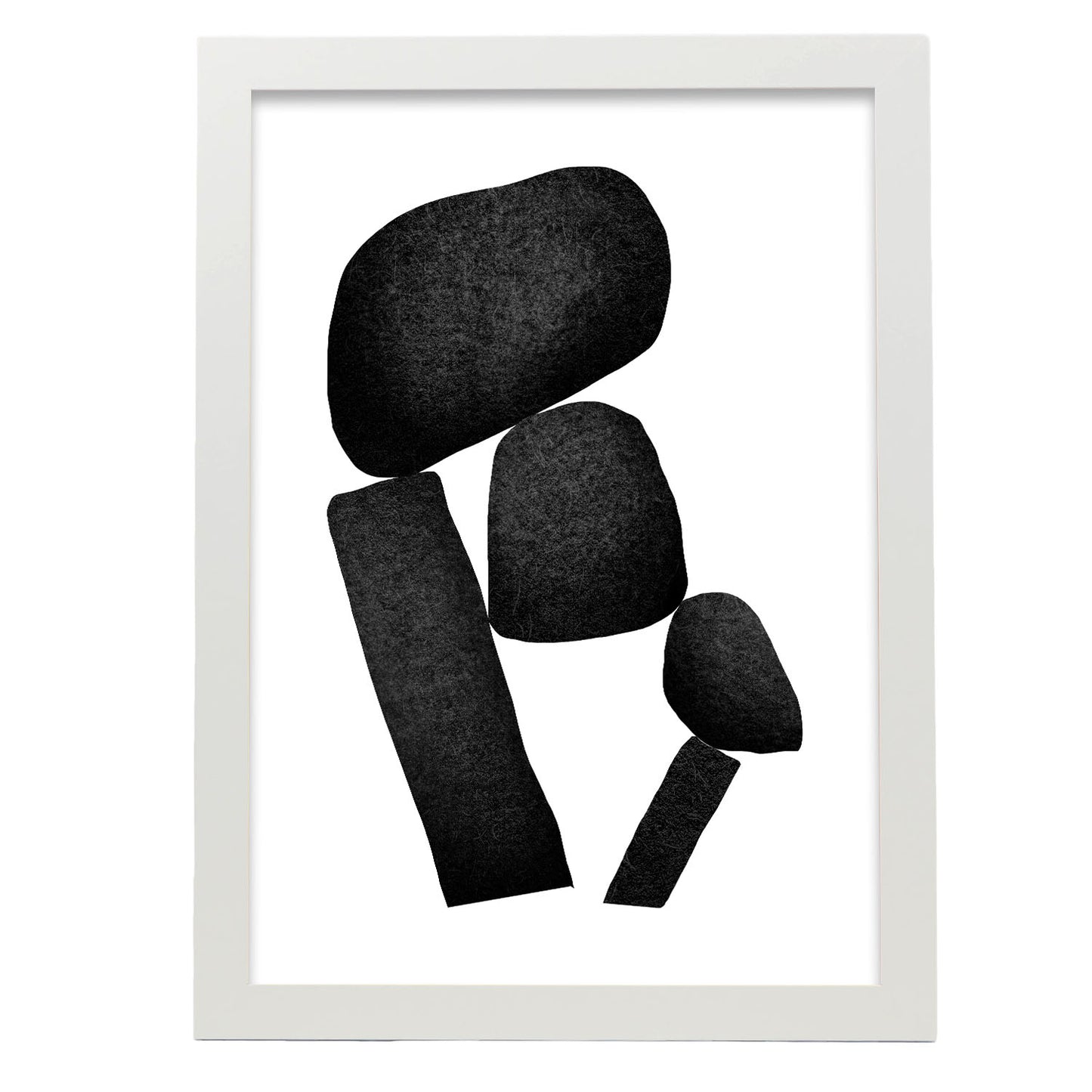 Lámina Nacnic Abstracto Piedras en Capas Constantes para Hogar