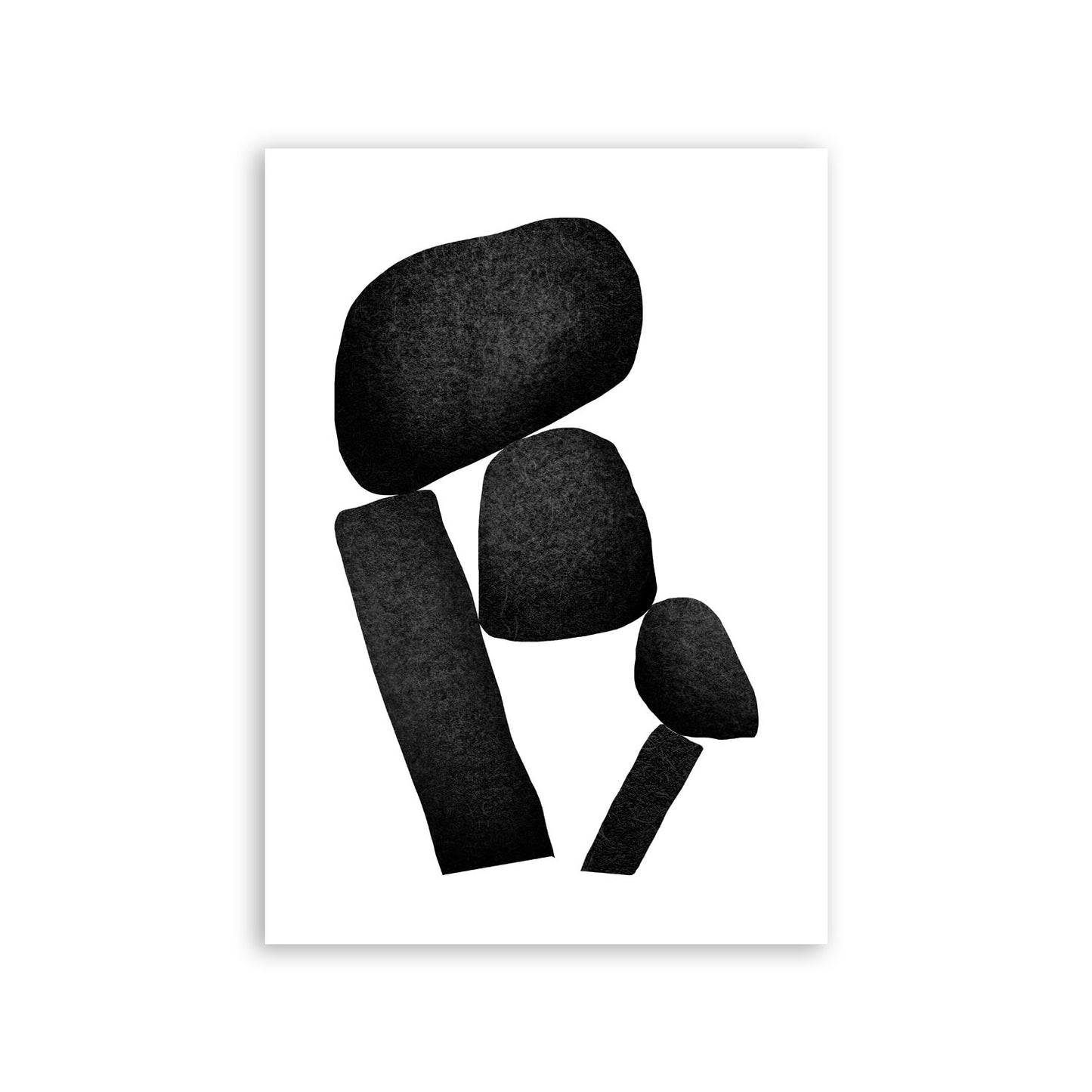 Lámina Nacnic Abstracto Piedras en Capas Constantes para Hogar
