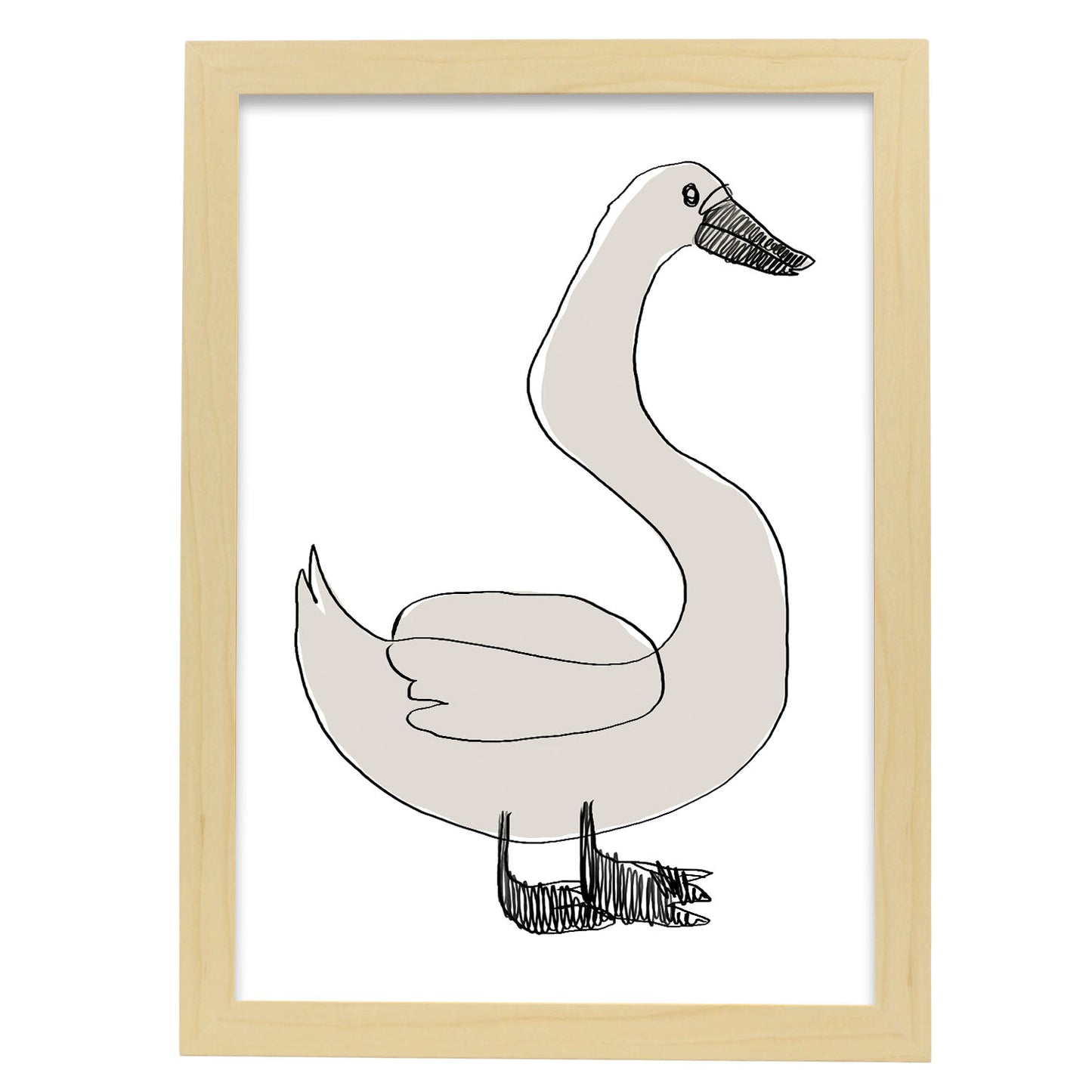 Lamina Nacnic de Cisne Agradable en Animales Surtidos