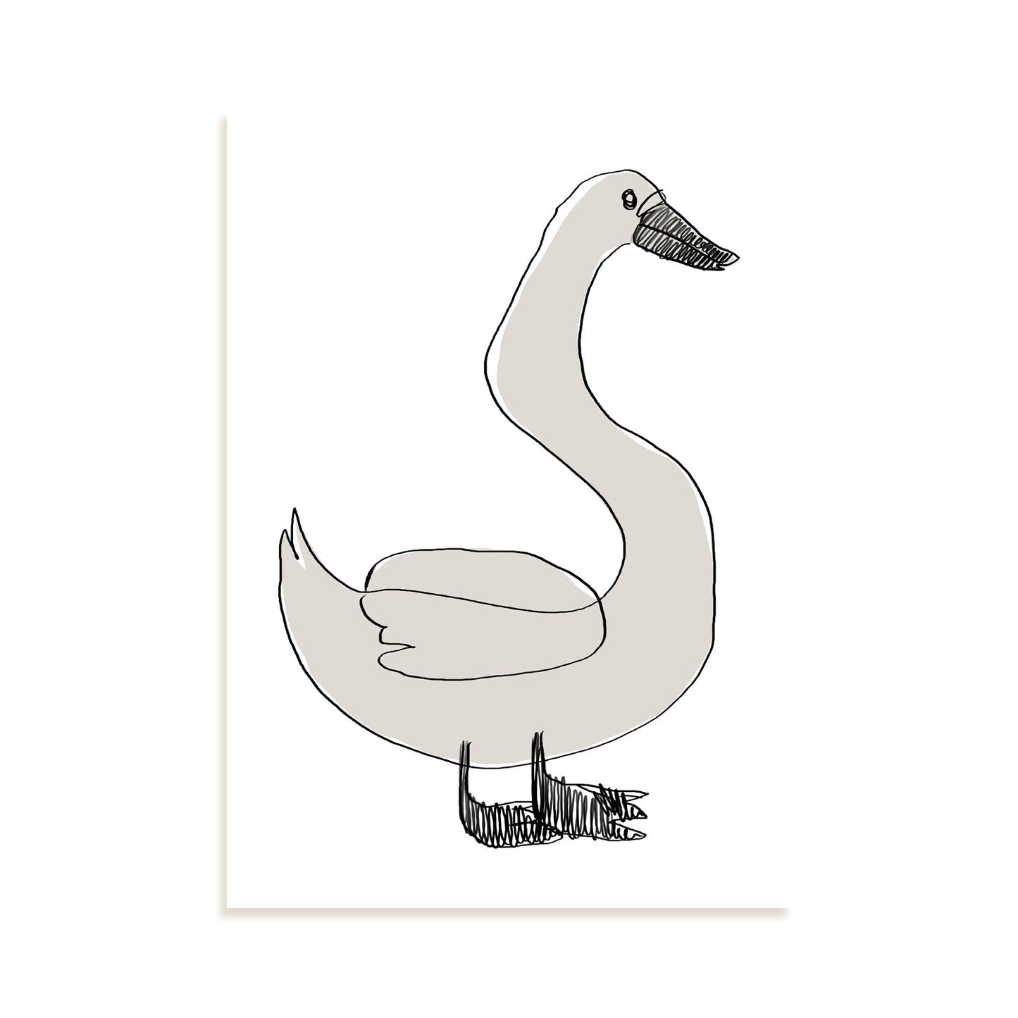 Lamina Nacnic de Cisne Agradable en Animales Surtidos