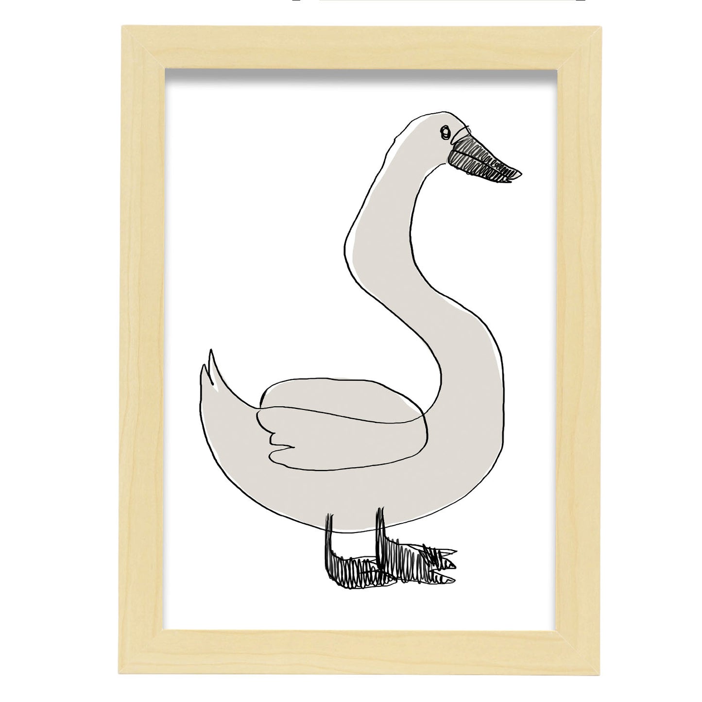 Lamina Nacnic de Cisne Agradable en Animales Surtidos